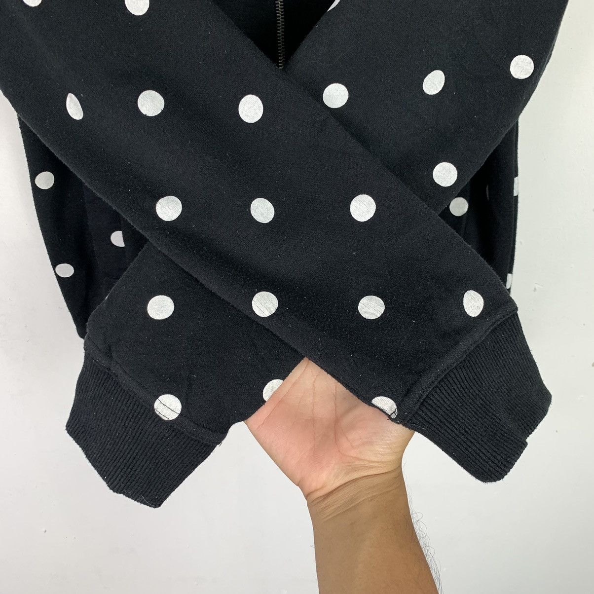 Japanese Brand Vintage polka dot zip up hoodie Size L / US 10 / IT 46 - 7 Thumbnail