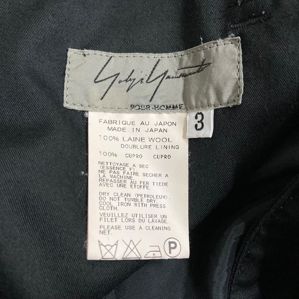 Yohji Yamamoto Yohji Yamamoto pour homme/Black wool easy pants Size US 38 / EU 54 - 5 Thumbnail