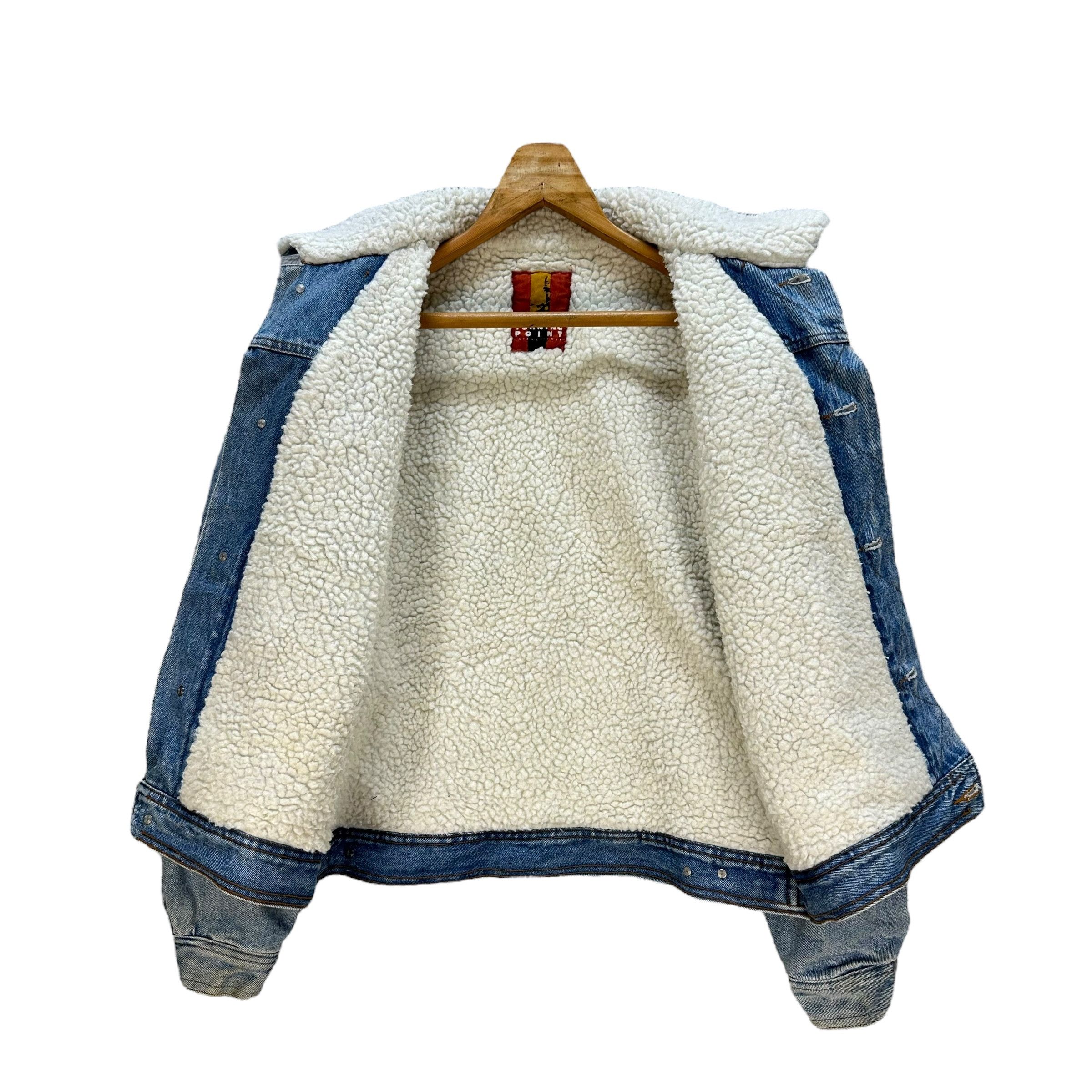 Vintage Vintage TURNING POINT Sherpa Denim Jacket #A60-1386 Size US M / EU 48-50 / 2 - 7 Thumbnail