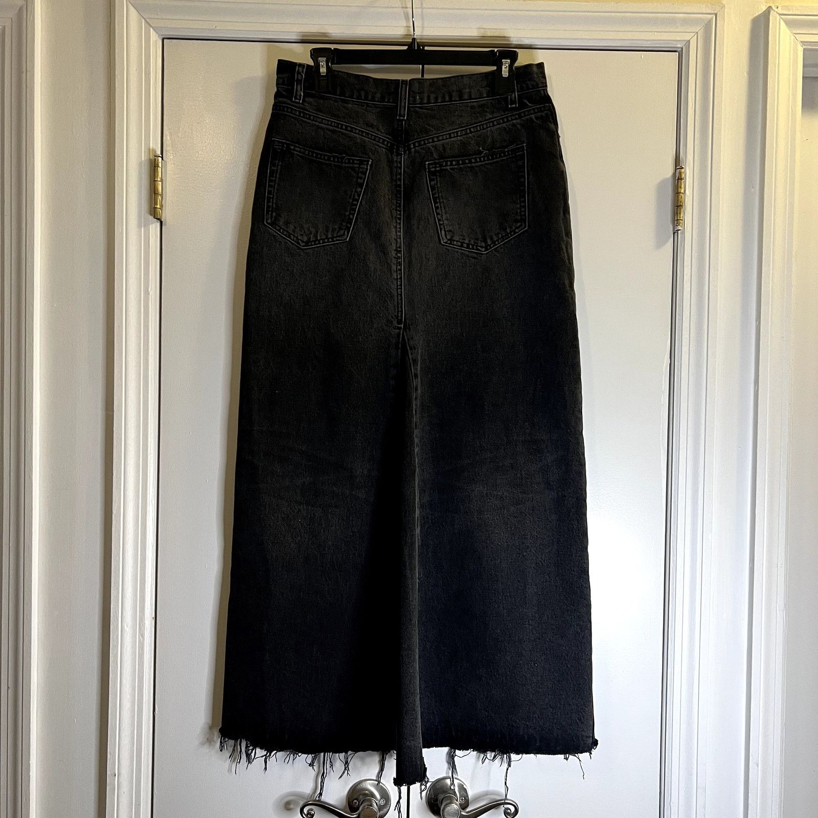 Reformation Reformation Tazz Maxi Denim Skirt size 28 gray wash Size 28" / US 6 / IT 42 - 3 Thumbnail