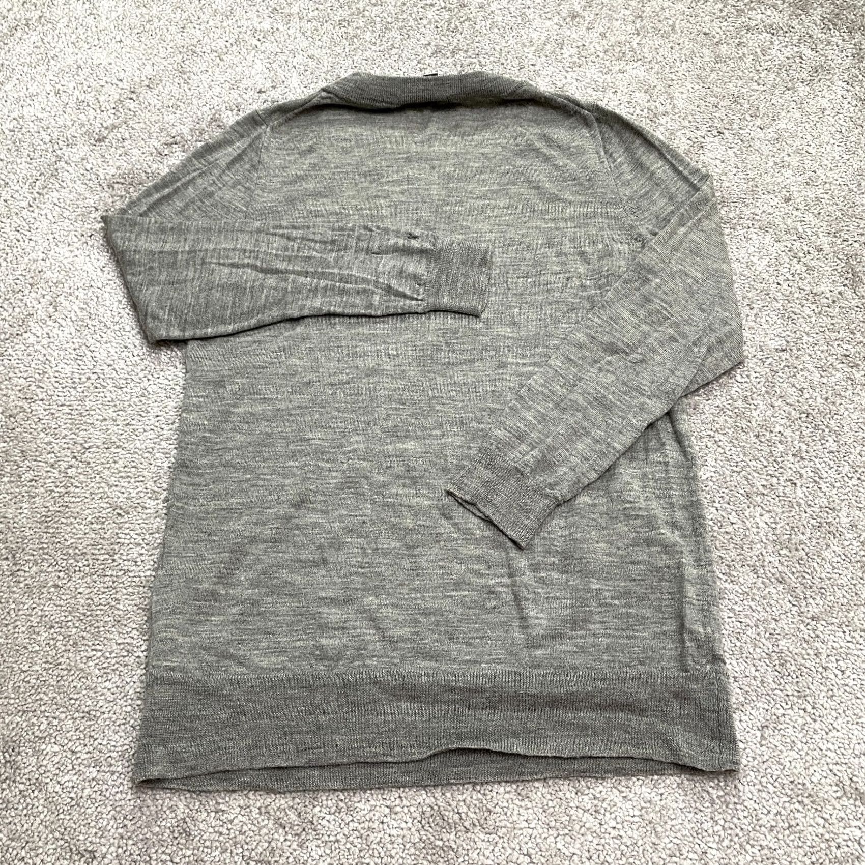 J.Crew J.Crew Wool Blend Pullover Sweater Womens Small Gray Crew Neck Knitted Casual Size S / US 4 / IT 40 - 2 Thumbnail