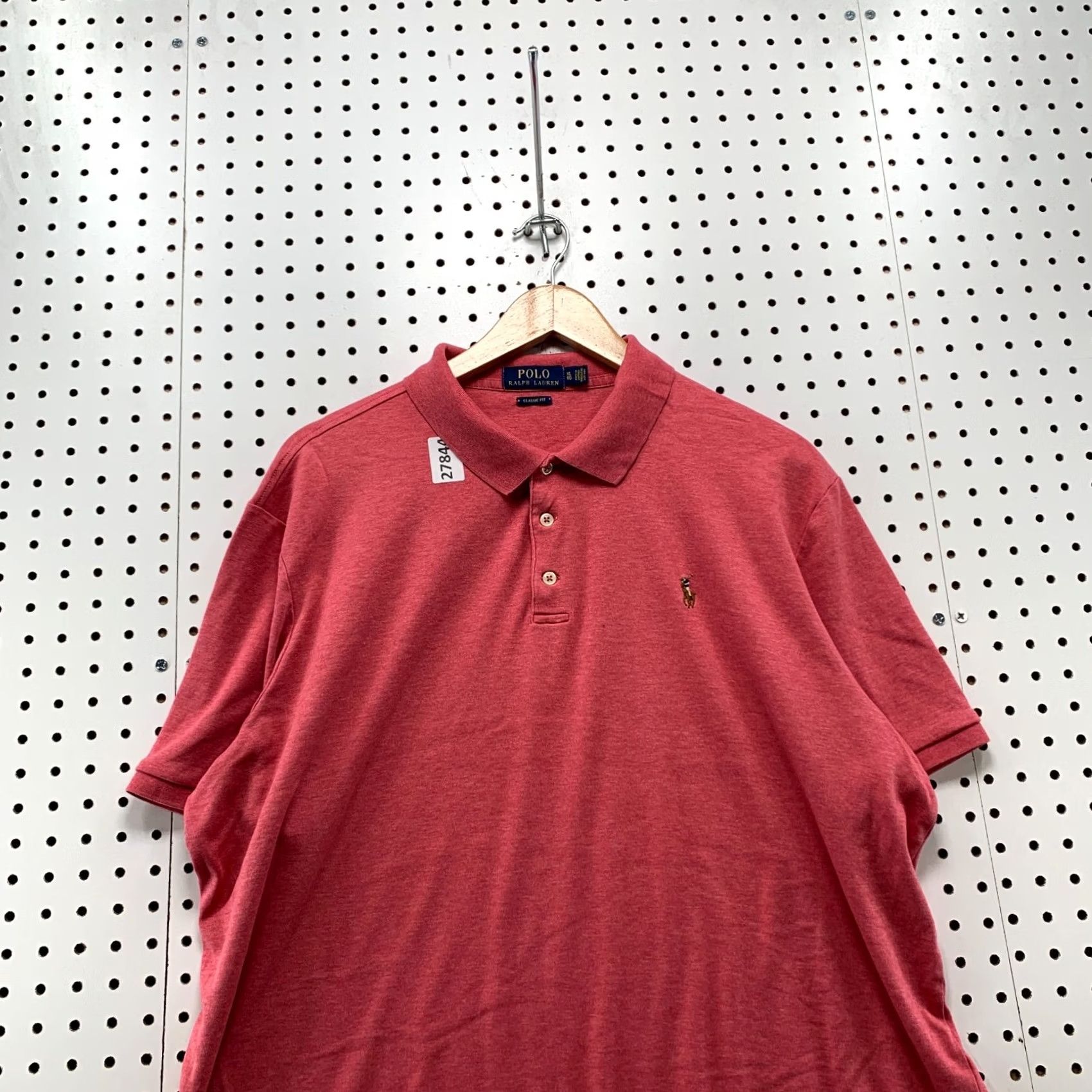 Polo Ralph Lauren Polo Ralph Lauren Shirt Mens XL CLassic Fit Red Collared Brown Pony 25.5X28 Size US XL / EU 56 / 4 - 5 Thumbnail