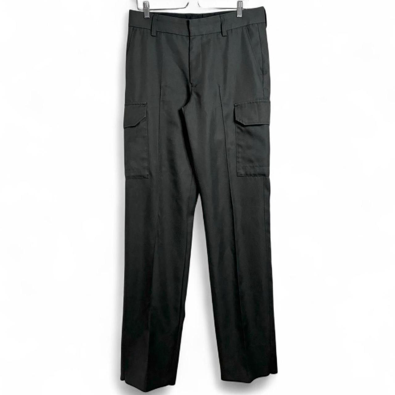 Vintage Vintage 90s Khaki Green Work Pleated Cargo Pants Size US 34 / EU 50 - 1 Thumbnail