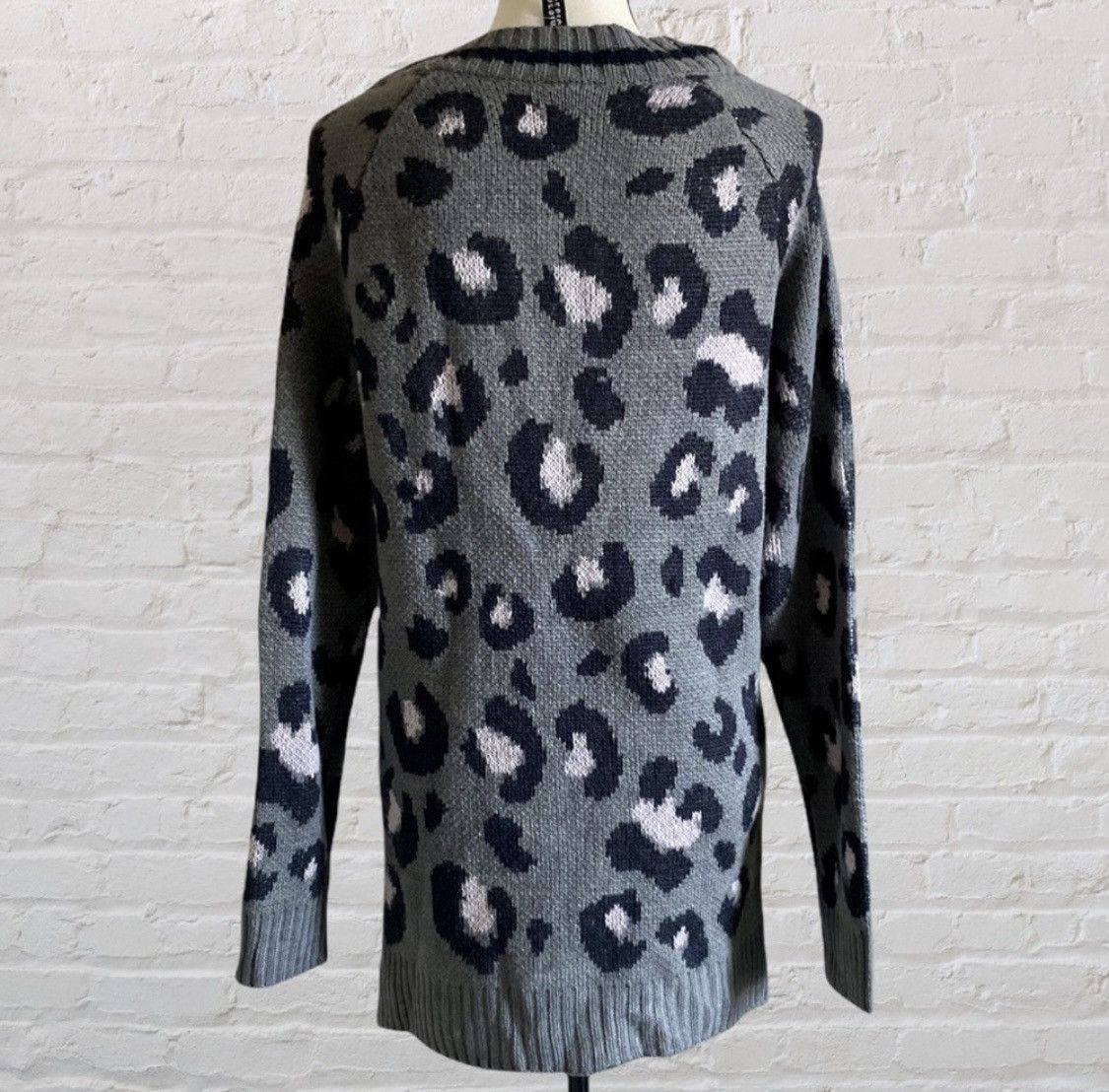 Other DESIGN LAB KNIT LEOPARD ANIMAL PRINT PULLOVER SWEATER Size XS / US 0-2 / IT 36-38 - 7 Thumbnail