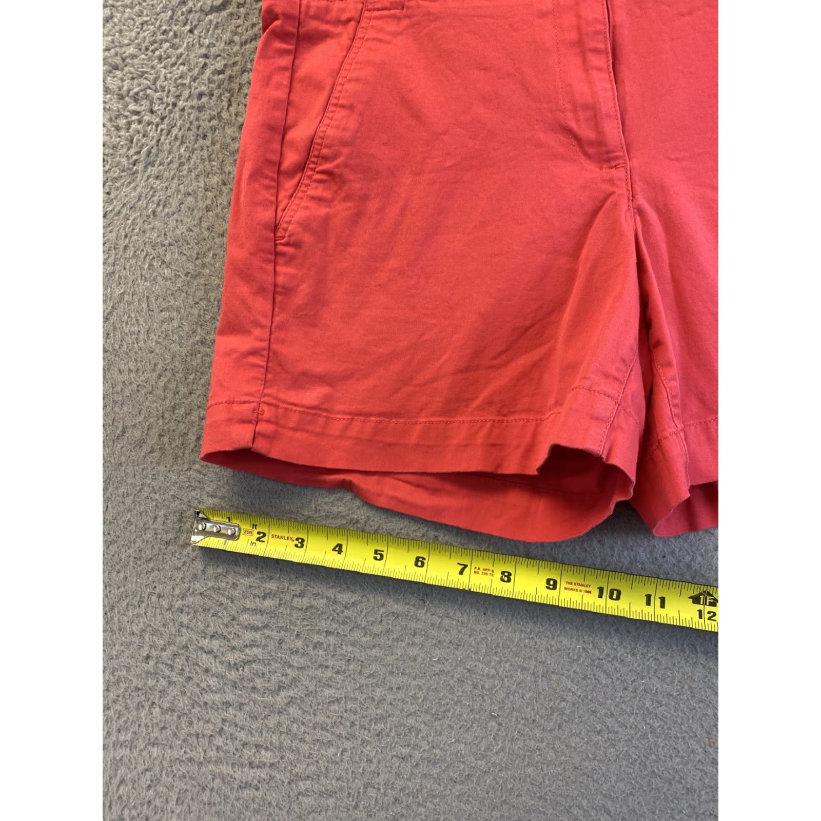 Nautica Nautica Women's Pink Shorts Size 6 Mid Rise Twill Casual Chino Pockets Elastane Cotton Ladies Size 28" / US 6 / IT 42 - 5 Thumbnail
