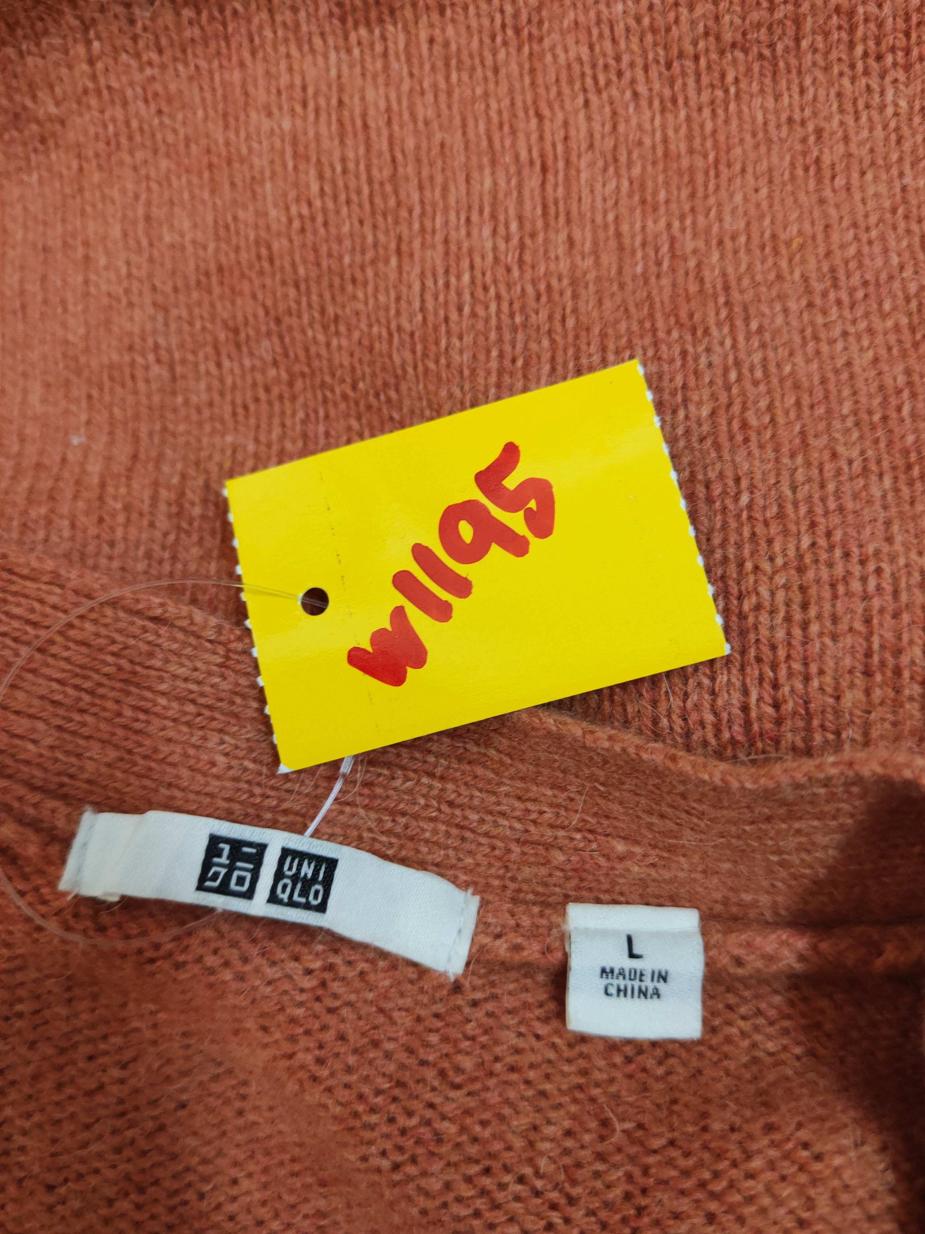 Homespun Knitwear × Japanese Brand Uniqlo japan Orange Knitwear Cardigan #W1195 Size US M / EU 48-50 / 2 - 12 Thumbnail