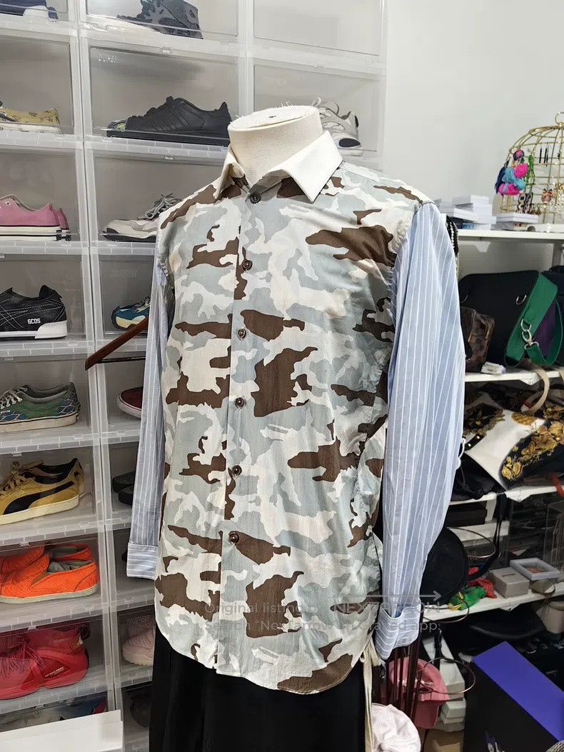 Givenchy Givenchy Camouflage Patchwork Long Sleeve Shirt Size US M / EU 48-50 / 2 - 3 Thumbnail