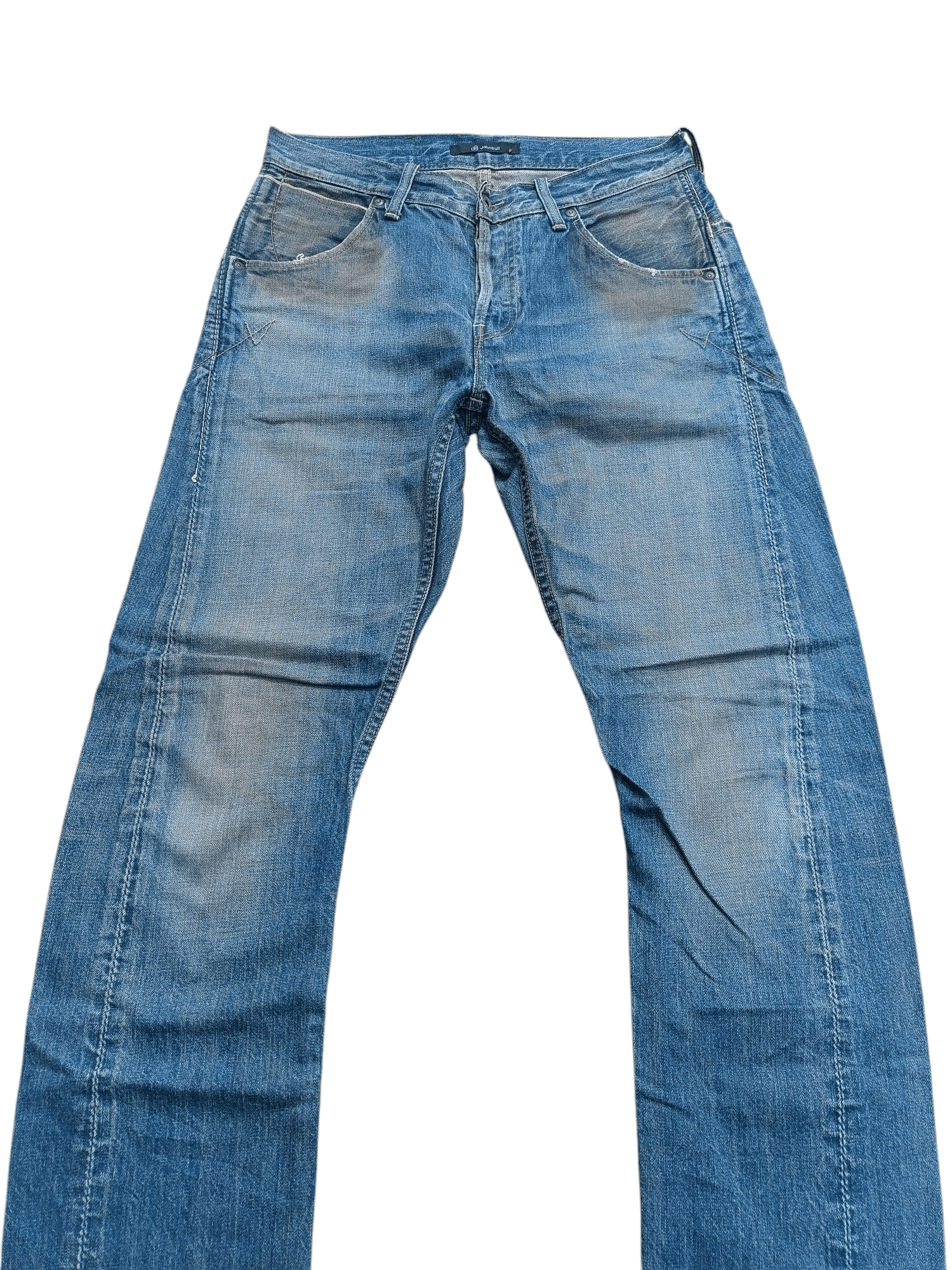 Japanese Brand × Johnbull 💥 FYEE 💥 John Bull Selvedge Whiskers Faded Jeans Size US 30 / EU 46 - 1 Thumbnail