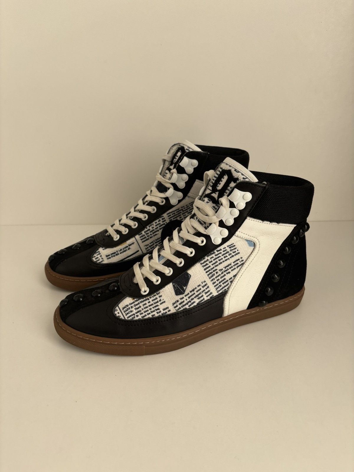 John Galliano John Galliano newspaper sneakers avantgarde Size US 8 / IT 38 - 1 Thumbnail