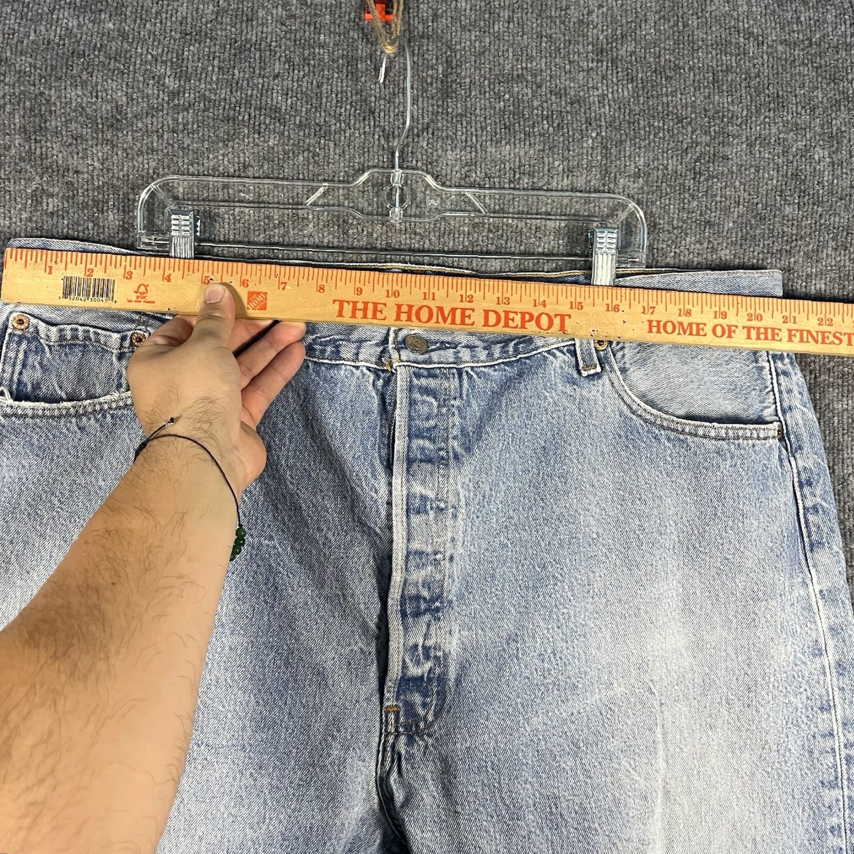 Levi's VINTAGE Levi's 501xx Jeans 501 Denim 40x26 Light Wash 90s USA Americana Denim Jeans Regular Mens 5-Pocket Button Closure Size US 40 / EU 56 - 6 Thumbnail