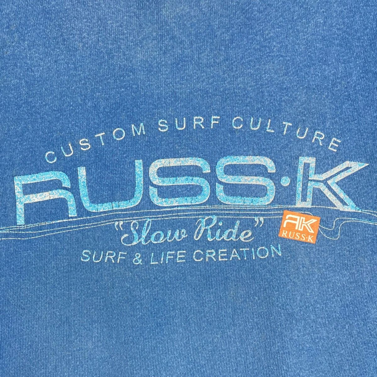 Designer × Vintage Vintage Russ-K Embroidered Sweatshirt Blue Size XL Size US XL / EU 56 / 4 - 6 Thumbnail