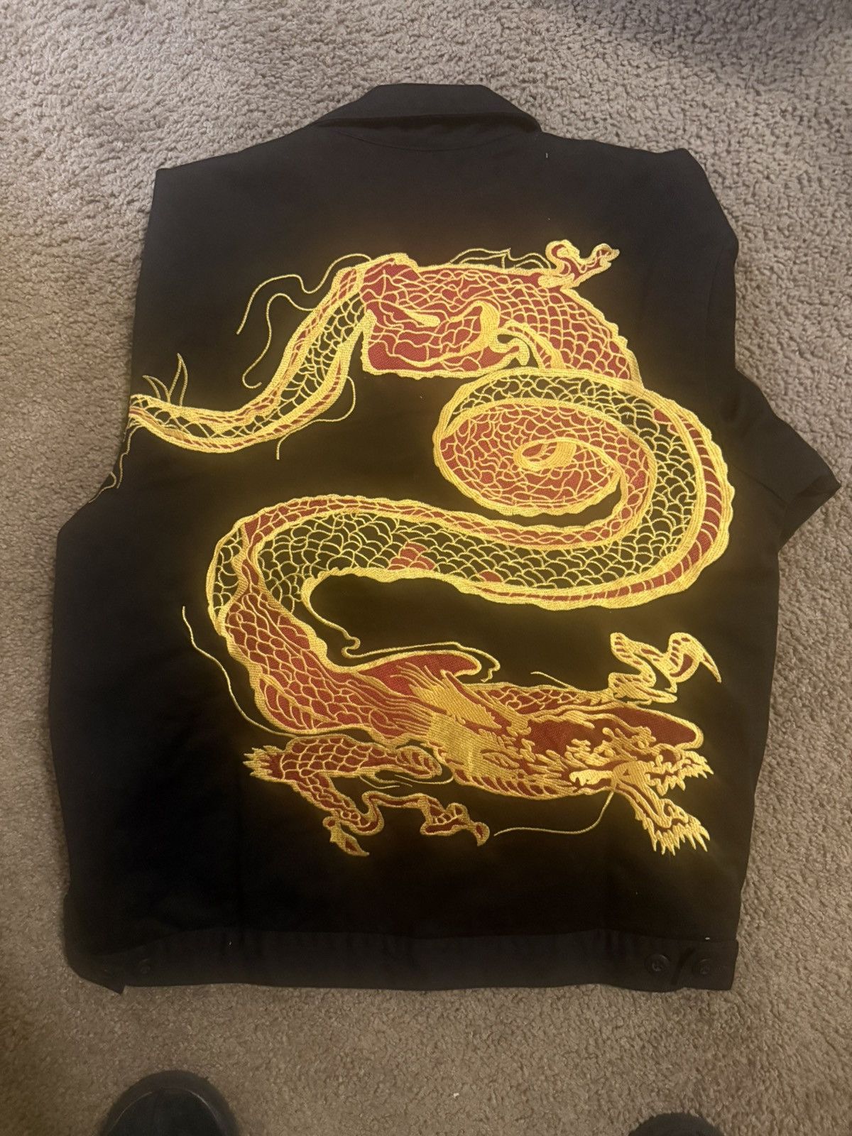 Supreme Supreme FW18 Dragon Work Jacket Black Small S Size US S / EU 44-46 / 1 - 3 Thumbnail