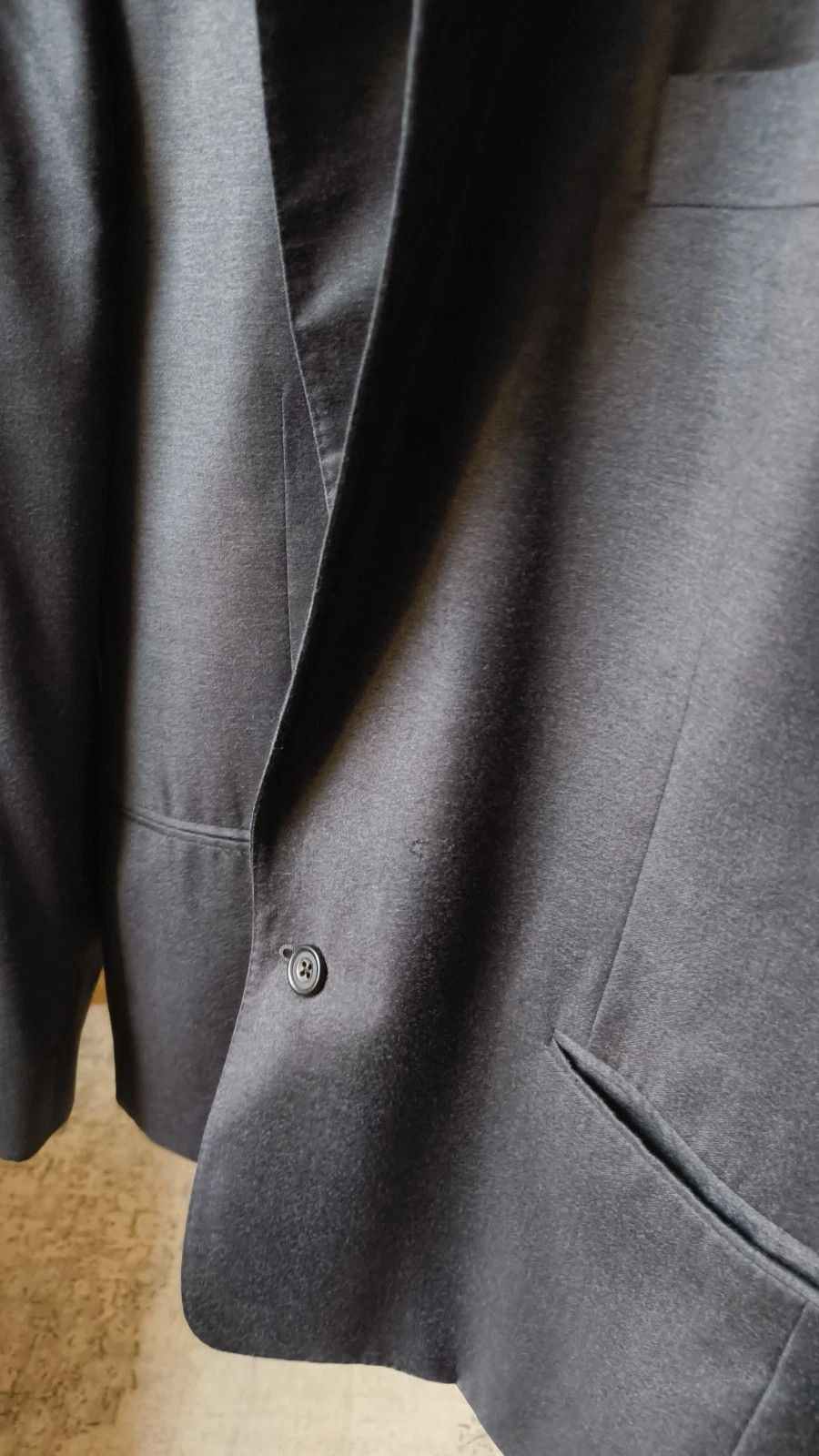 E. Tautz Wool/Silk charcoal blazer Size 40R - 7 Thumbnail