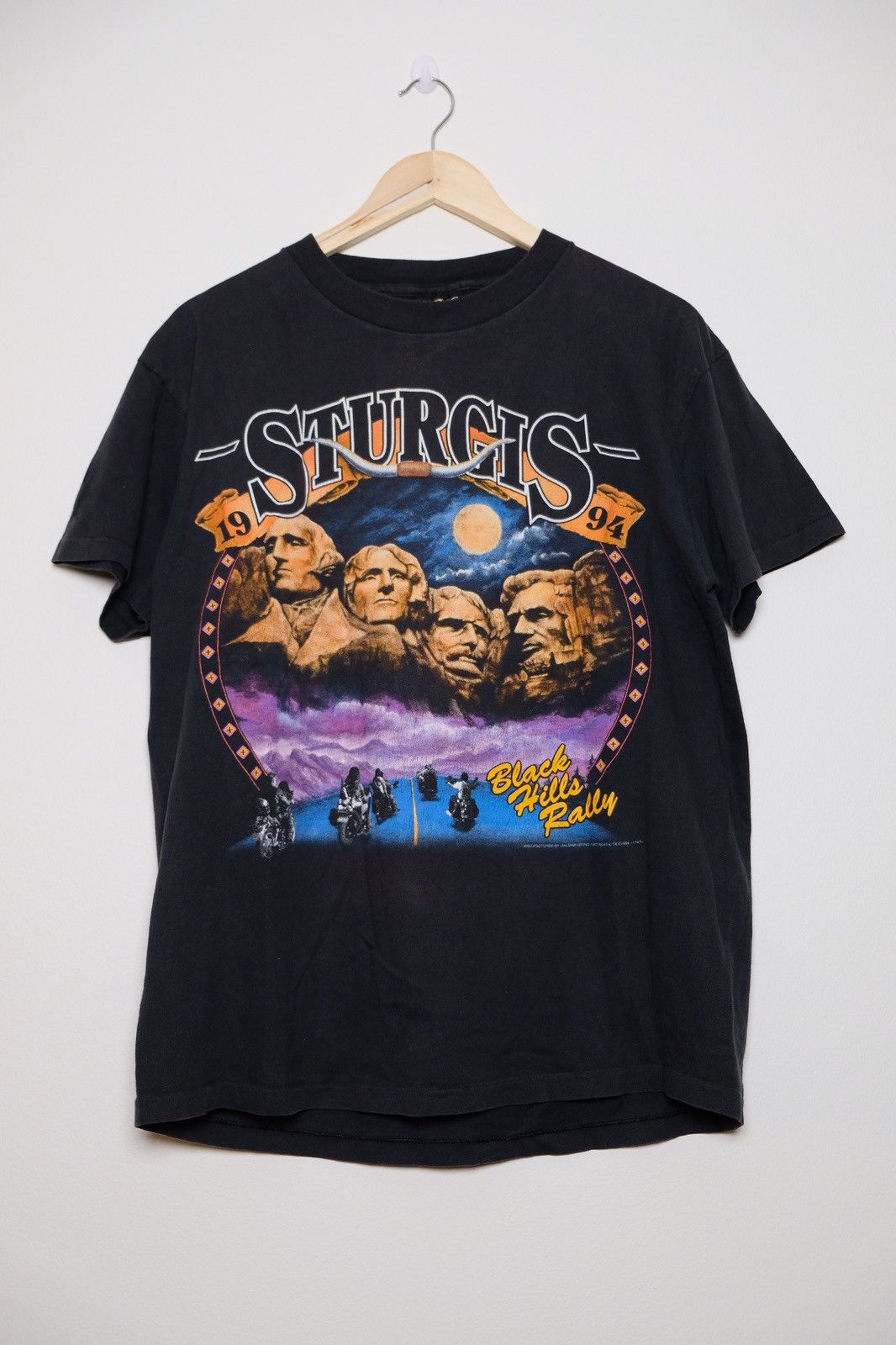 Harley Davidson × Vintage Rare 1994 vintage Harley Davidson Sturgis 3D Emblem t-shirt Size US L / EU 52-54 / 3 - 3 Thumbnail