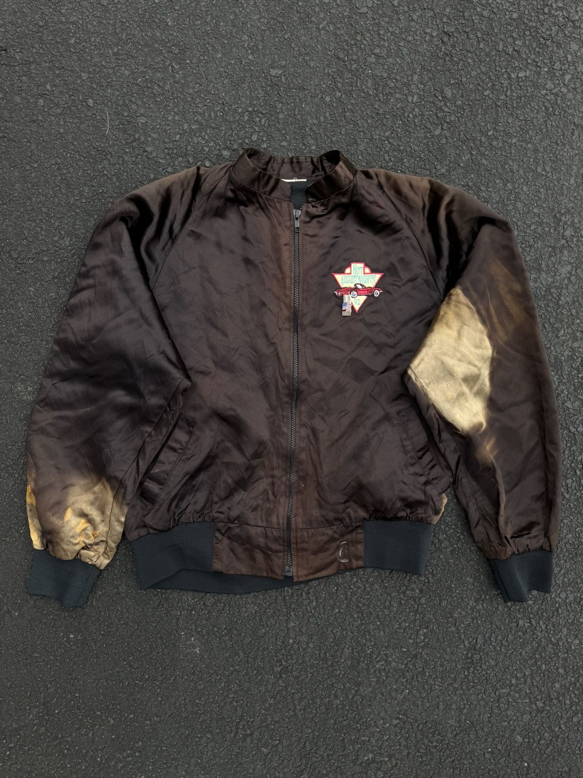 Vintage 1992 Hot August Nights Hot Rod Car Vintage 90’s Satin Jacket Size US M / EU 48-50 / 2 - 6 Thumbnail