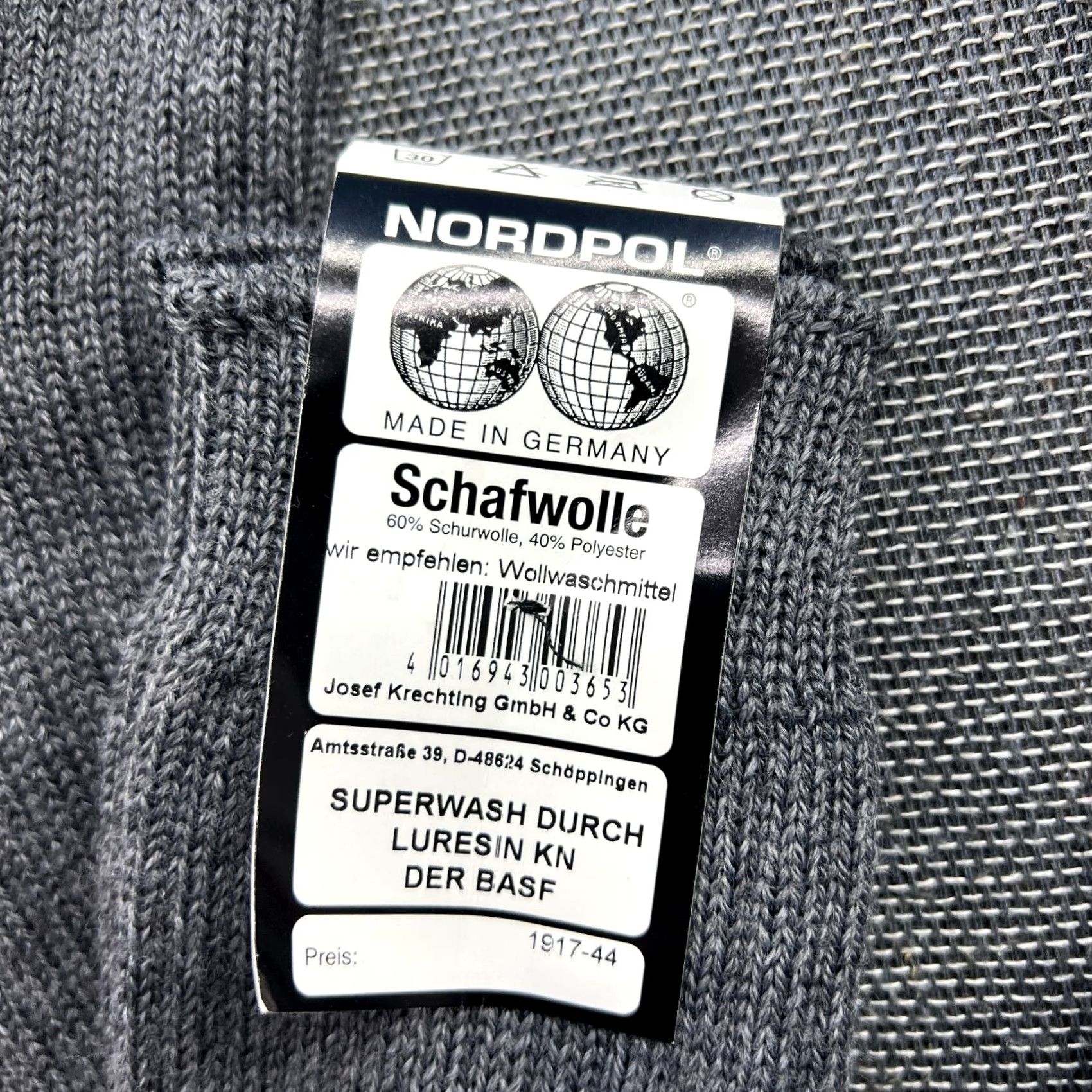 Vintage NORDPOL Socks 60% Wool Gray Long 45-46 Unisex Adults Knee High Outdoor Socks Size 44 - 3 Thumbnail