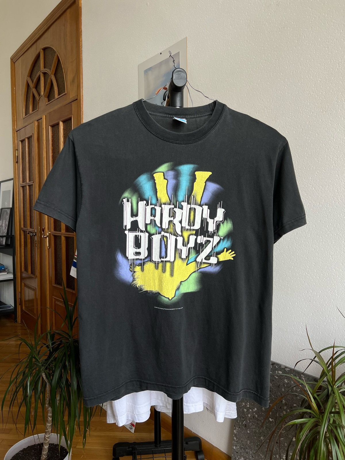 image of Vintage Hardy Boyz Shirt 2000 in Black, Men's (Size Large)