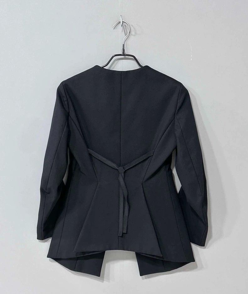 Dior Black Fitted Blazer with Waist Design-2505 Size XS / US 0-2 / IT 36-38 - 3 Thumbnail
