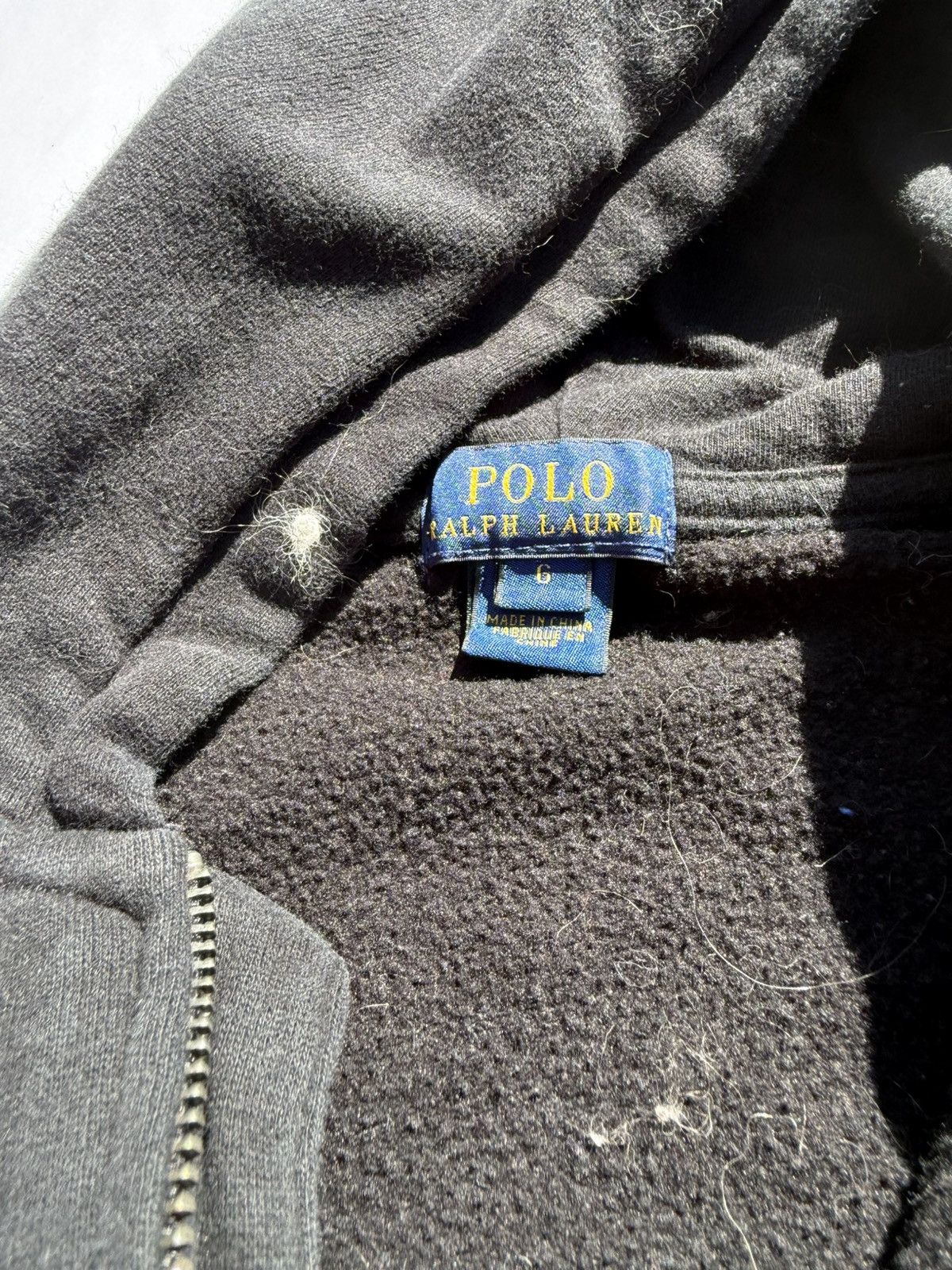 Polo Ralph Lauren Polo by Ralph Lauren Black Fleece Hoodie Size US XS / EU 42 / 0 - 2 Thumbnail