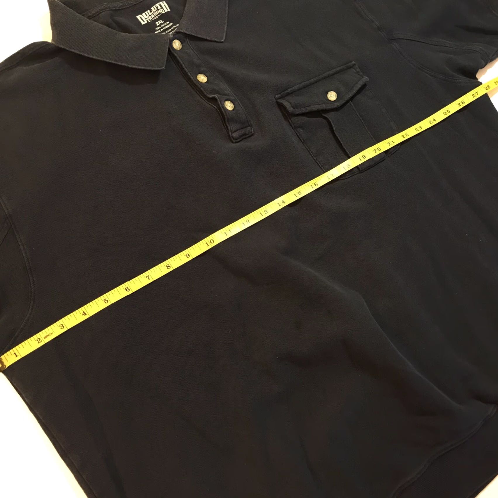 Vintage Duluth Mens Heavy Polo Shirt Outdoors Hiking Casual Short Sleeve 2XL Blue 100% Cotton Knit Button Collared Regular Size US XXL / EU 58 / 5 - 5 Thumbnail