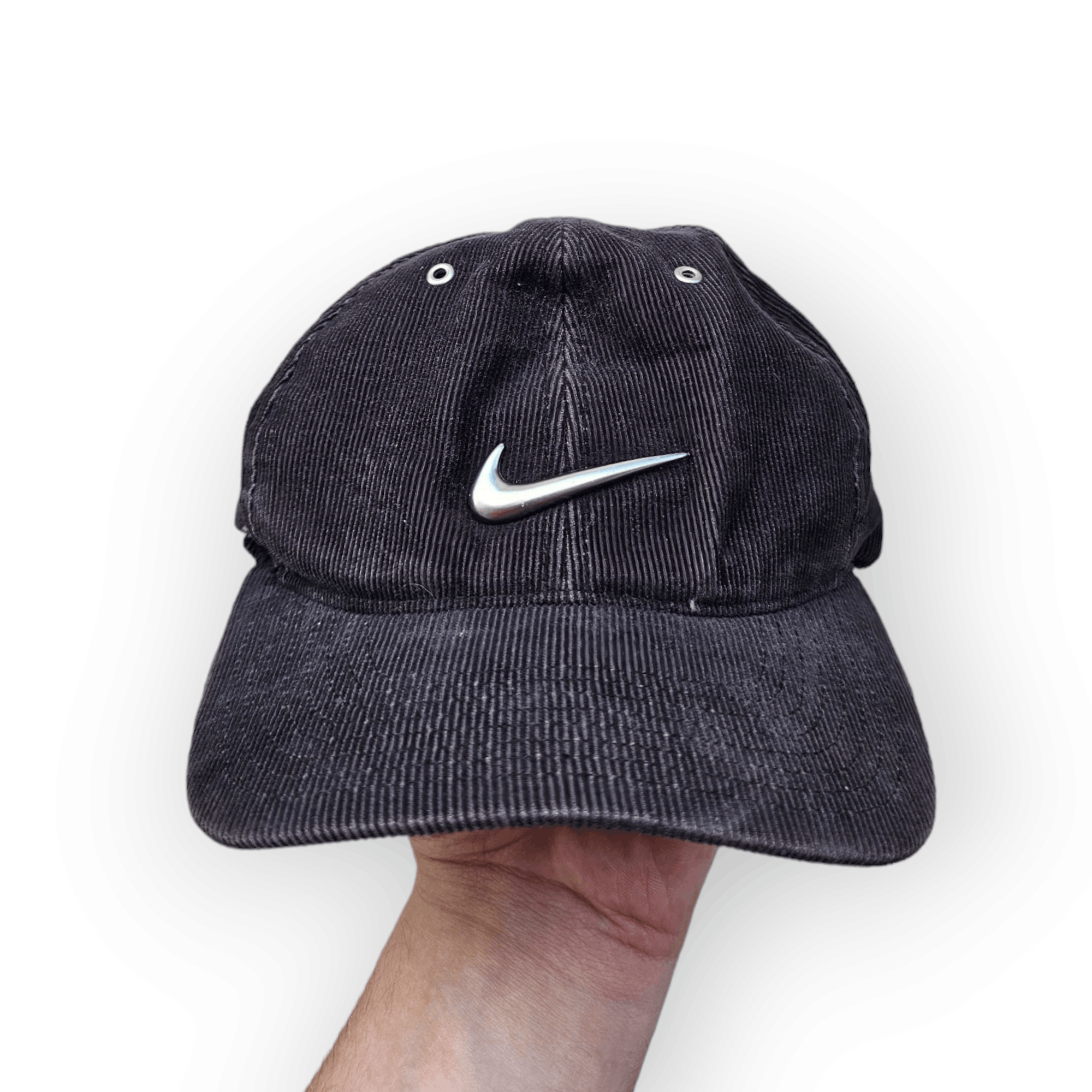 Nike × Vintage Nike Metallic Swoosh Hat Size ONE SIZE - 1 Thumbnail
