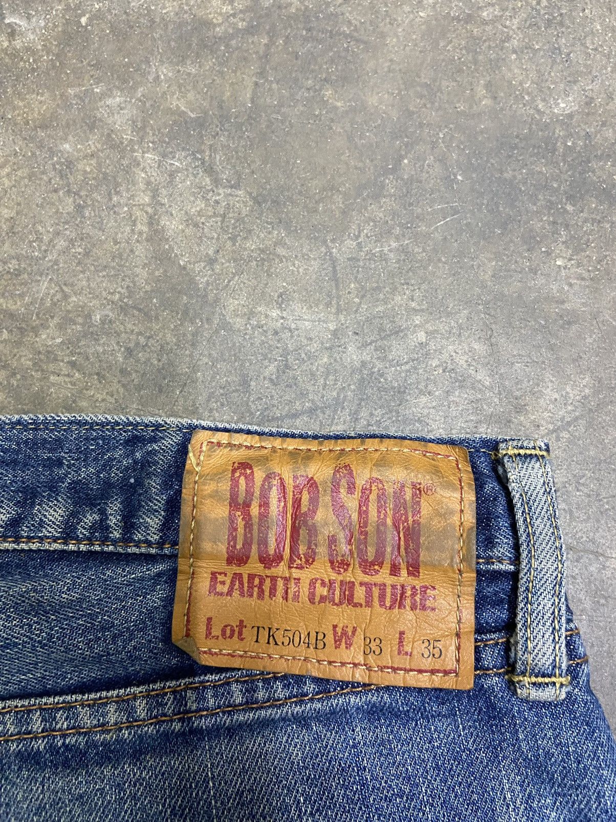 Beauty Beast 🔥 Vintage Bobson jeans distressed denim selvedge if 6 was 9 Size US 35 - 17 Thumbnail