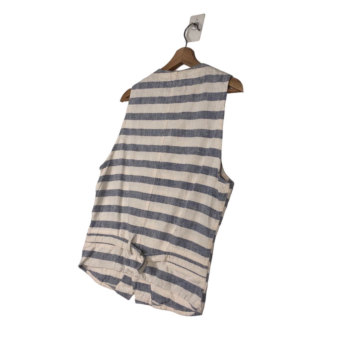 Issey Miyake 🔥Striped Design Tank Top Sleeveless Hoodie Jacket Ships Size US M / EU 48-50 / 2 - 10 Thumbnail
