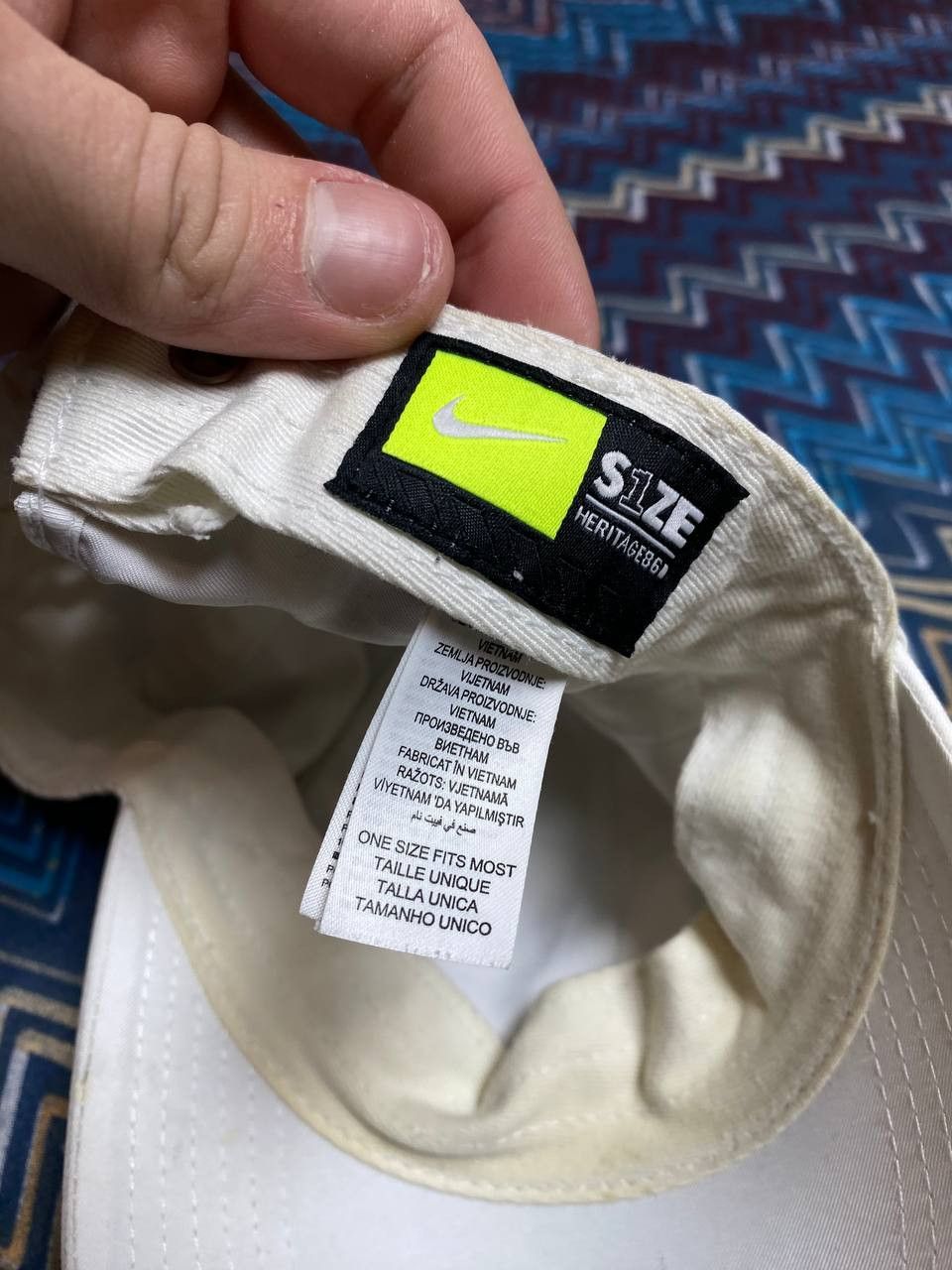 Nike Mens Vintage Nike swoosh Cap streetwear y2k rare drill Size ONE SIZE - 2 Thumbnail