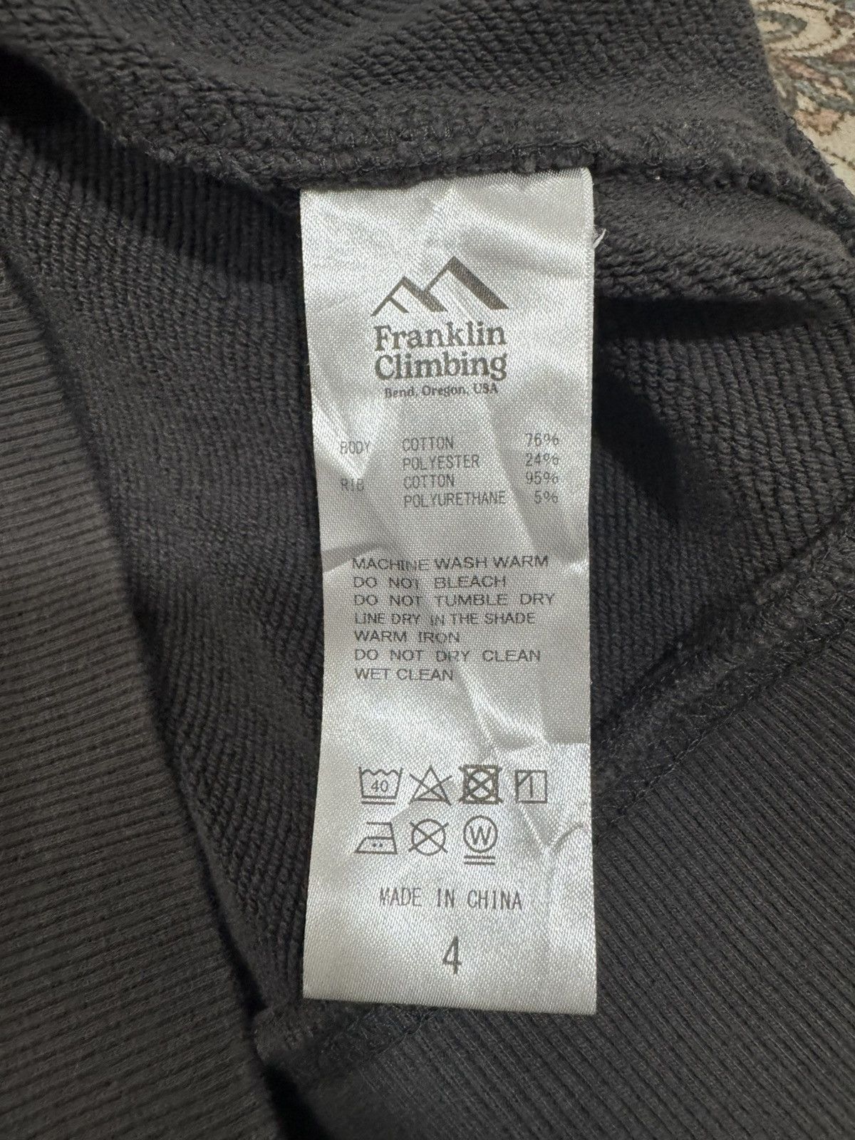 Japanese Brand × Vintage Franklin Climbing Outdoor Sweatshirt Size US S / EU 44-46 / 1 - 8 Thumbnail