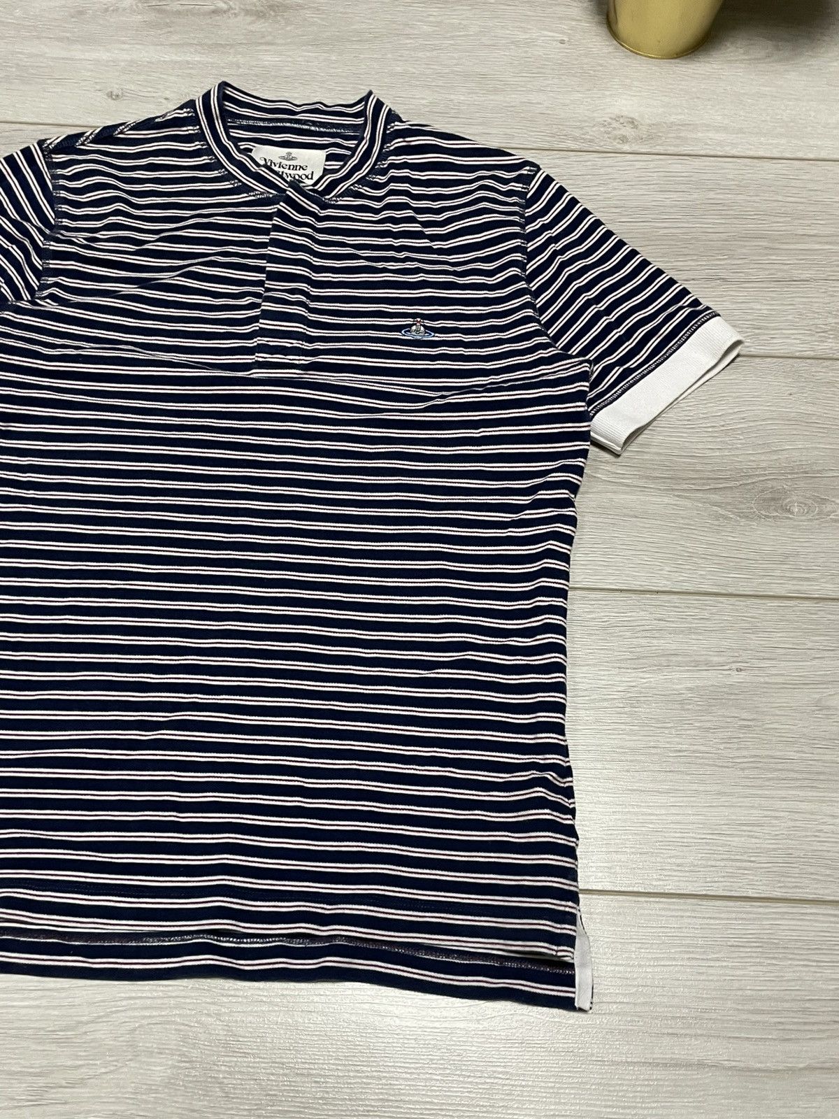 Vivienne Westwood Vivienne Westwood striped sailors tee shirt buttons orb eb0 Size US S / EU 44-46 / 1 - 2 Thumbnail