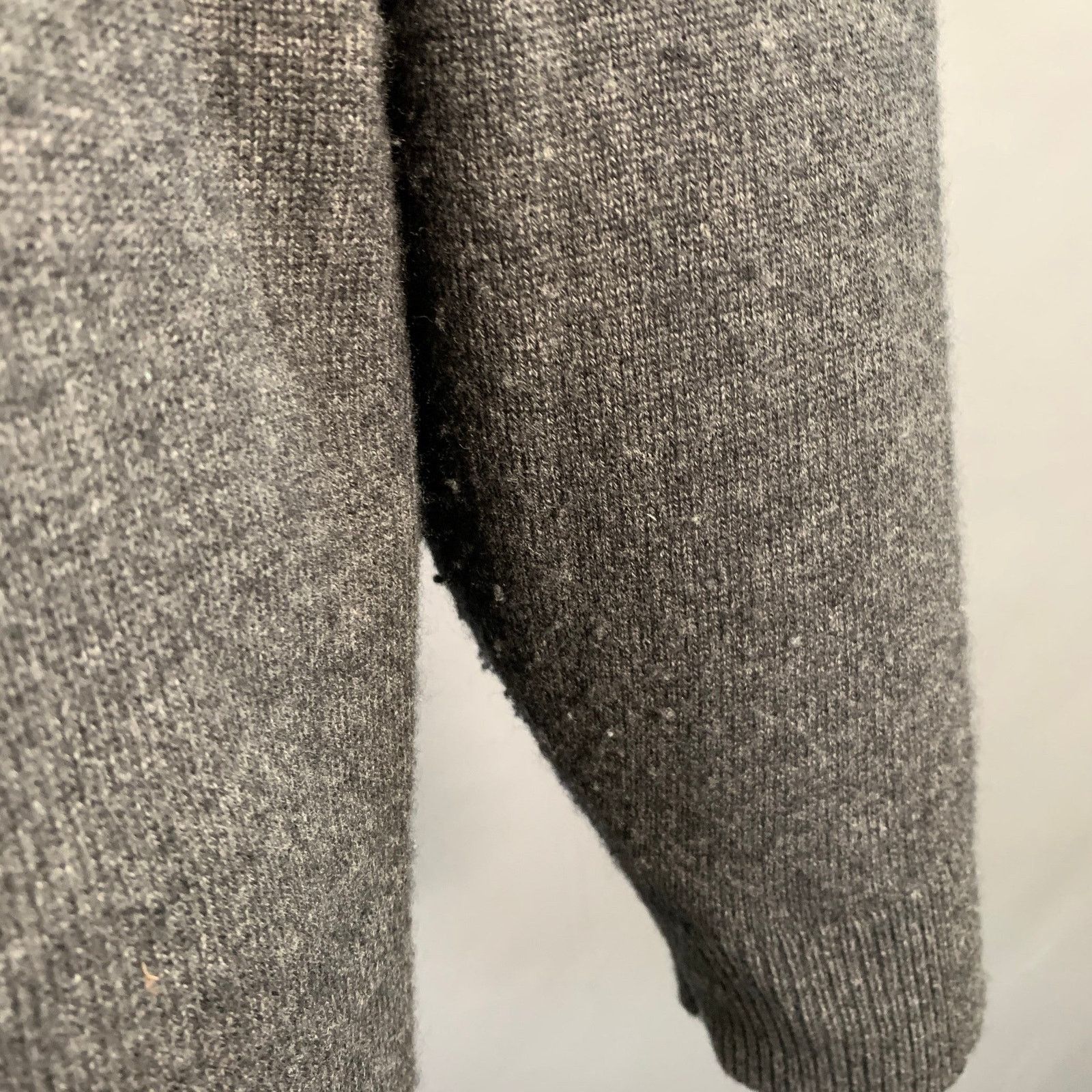 SOFIE D'HOORE Size S Grey Charcoal Knit Cashmere Oversized V-Neck Cardigan Size US S / EU 44-46 / 1 - 4 Thumbnail