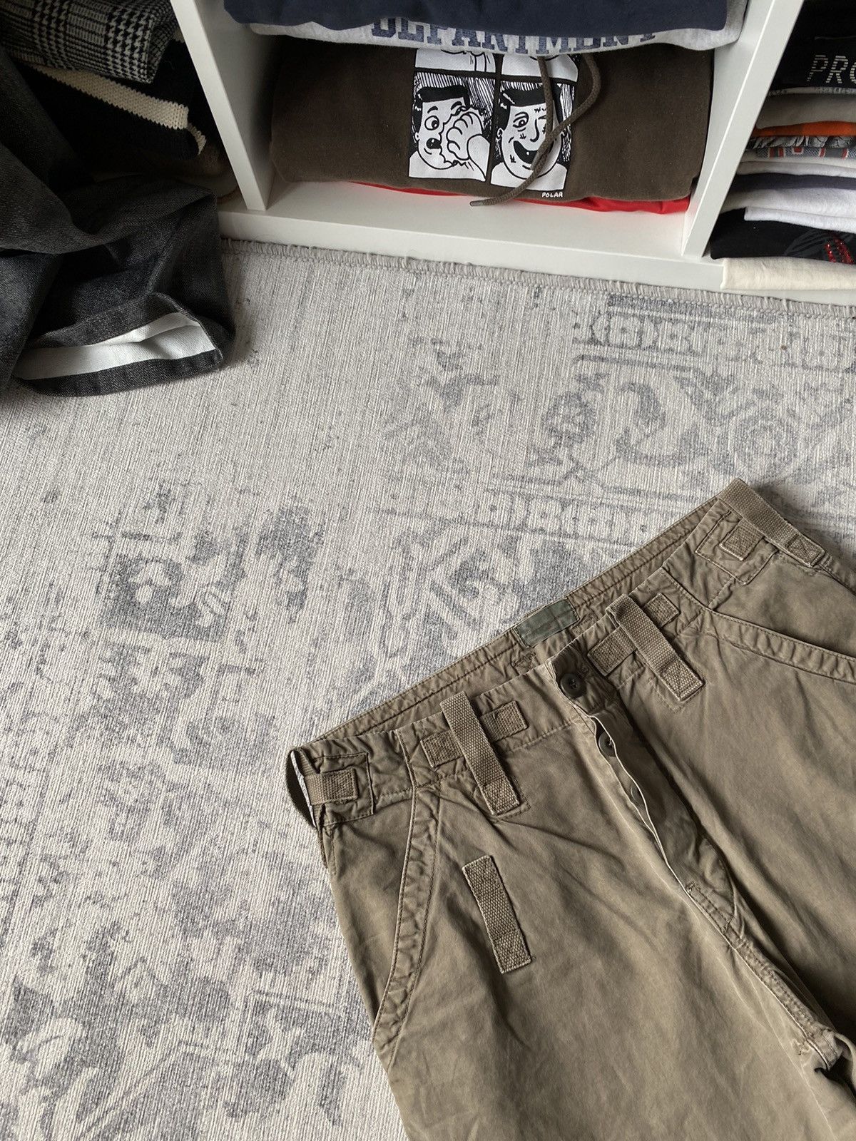 Japanese Brand Vintage Cargo Pants Avant Garde Baggy Wide Japanese Y2K Hype Size US 32 / EU 48 - 6 Thumbnail