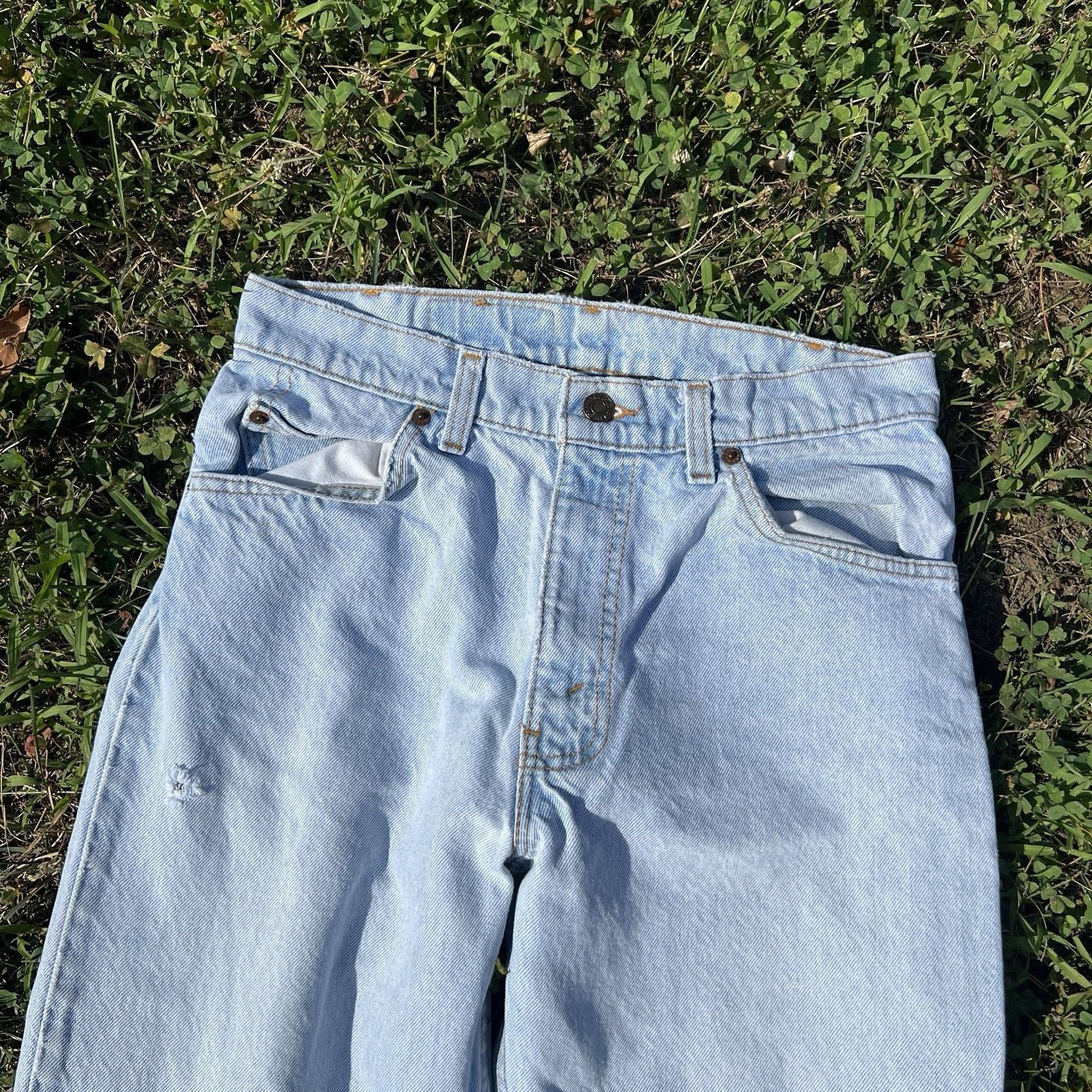 Levi's VTG Levi's 550 31x30 Blue Faded Made in USA Orange Tab 1993 Size US 31 - 3 Thumbnail
