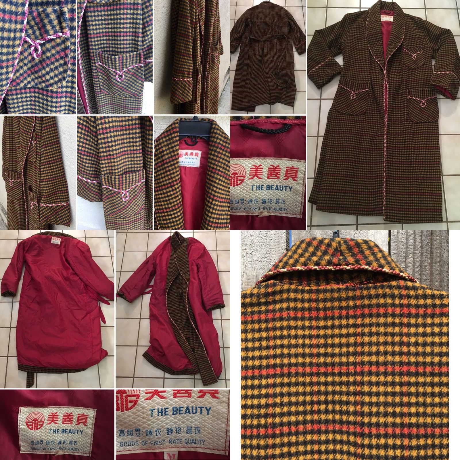 Vintage VINTAGE Smoking Jacket Robe THE BEAUTY Rockabilly Western Cowboy Core Asian sz M Shirt Mens Size US M / EU 48-50 / 2 - 8 Thumbnail