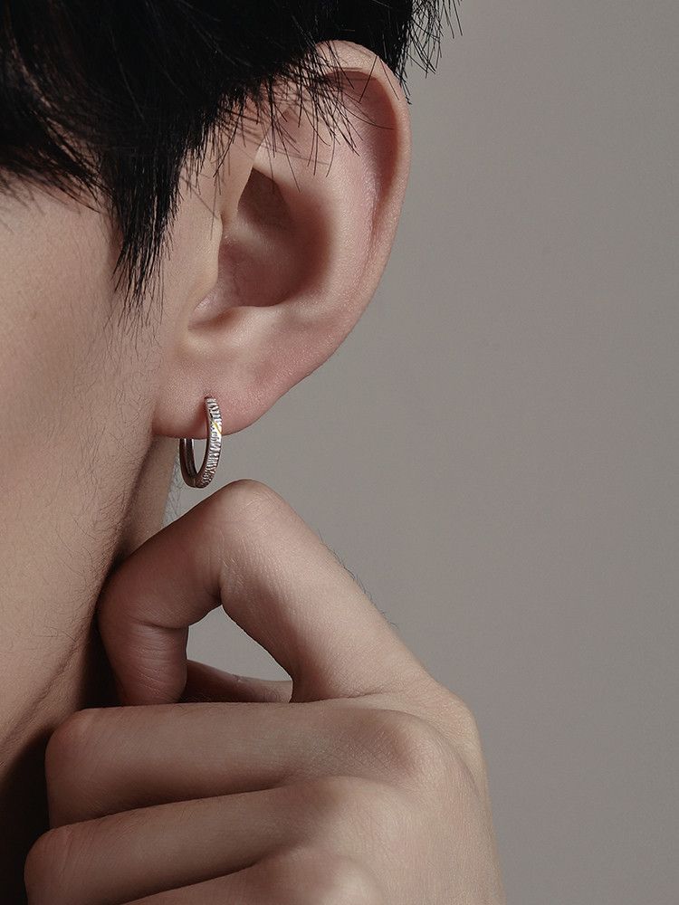 Jewelry × Sterling Silver One pairs Crazy Earrings Gothic Punk Chrome Jewelry Spike Size ONE SIZE - 4 Thumbnail