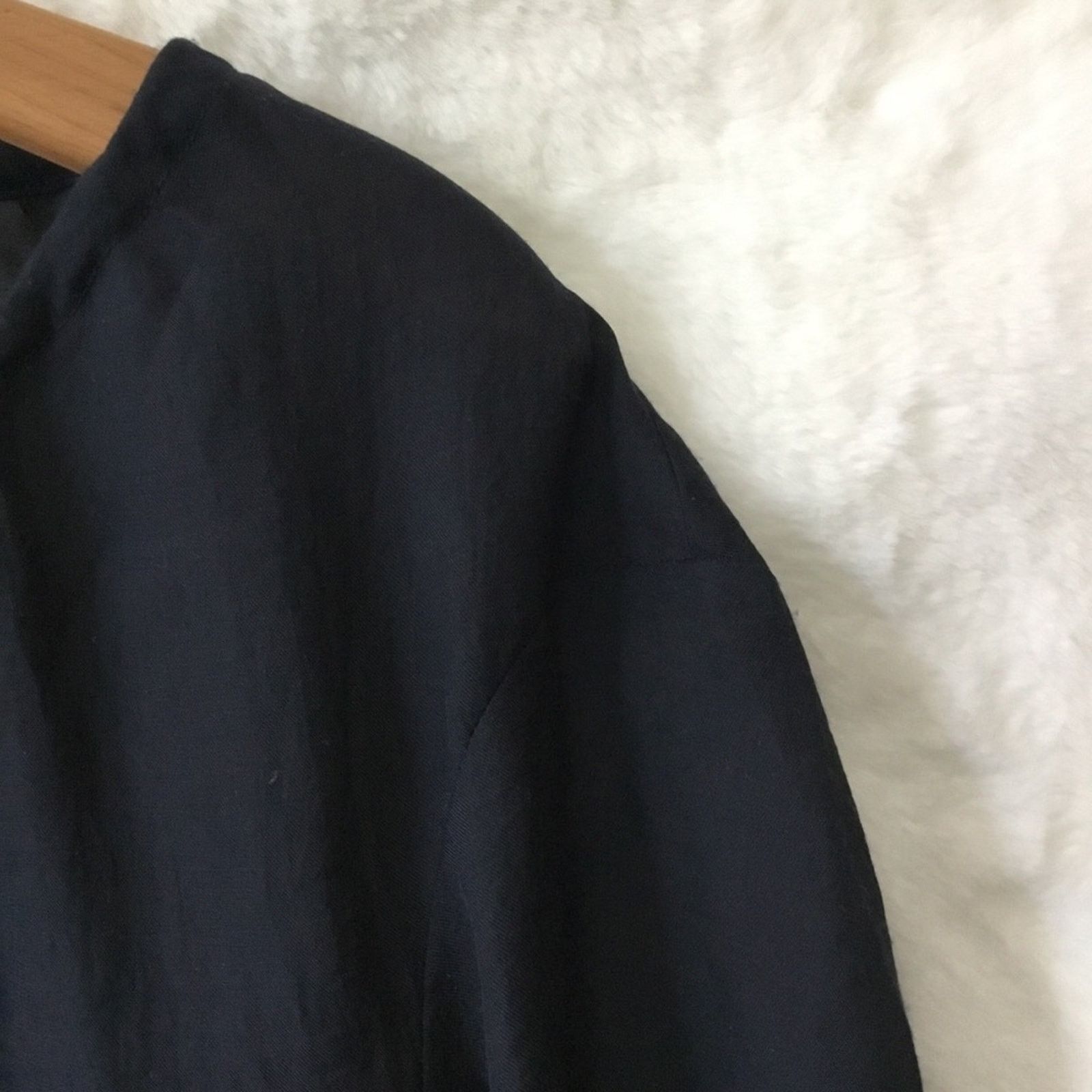 Loft LOFT Navy Sheer Peasant Blouse Size S / US 4 / IT 40 - 3 Thumbnail