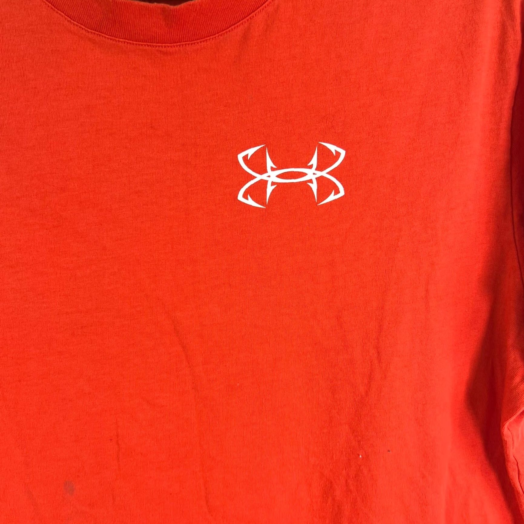 Under Armour Under Armour Heat Gear Fish T Shirt Adult M Orange Short Sleeve Size US M / EU 48-50 / 2 - 2 Thumbnail