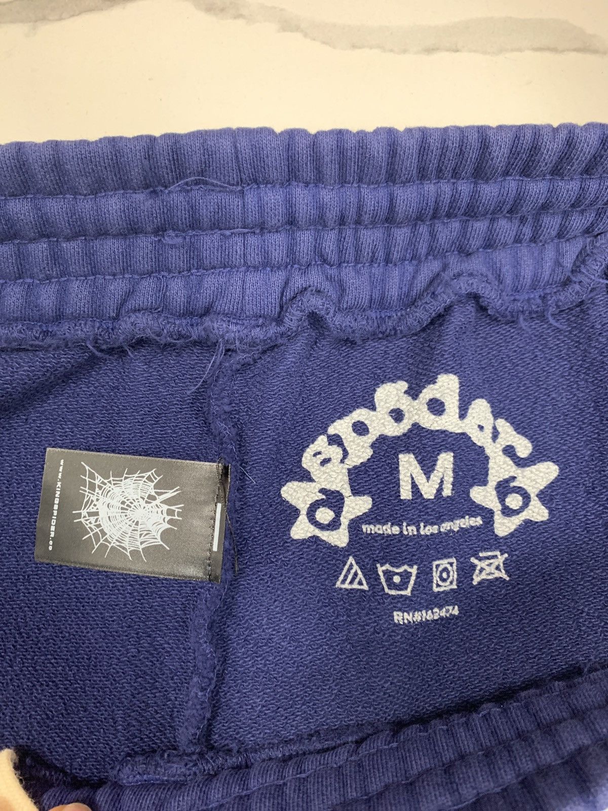 Sp5der Sp5der OG Web Logo Sweat Short "Navy" Size US 32 / EU 48 - 3 Thumbnail