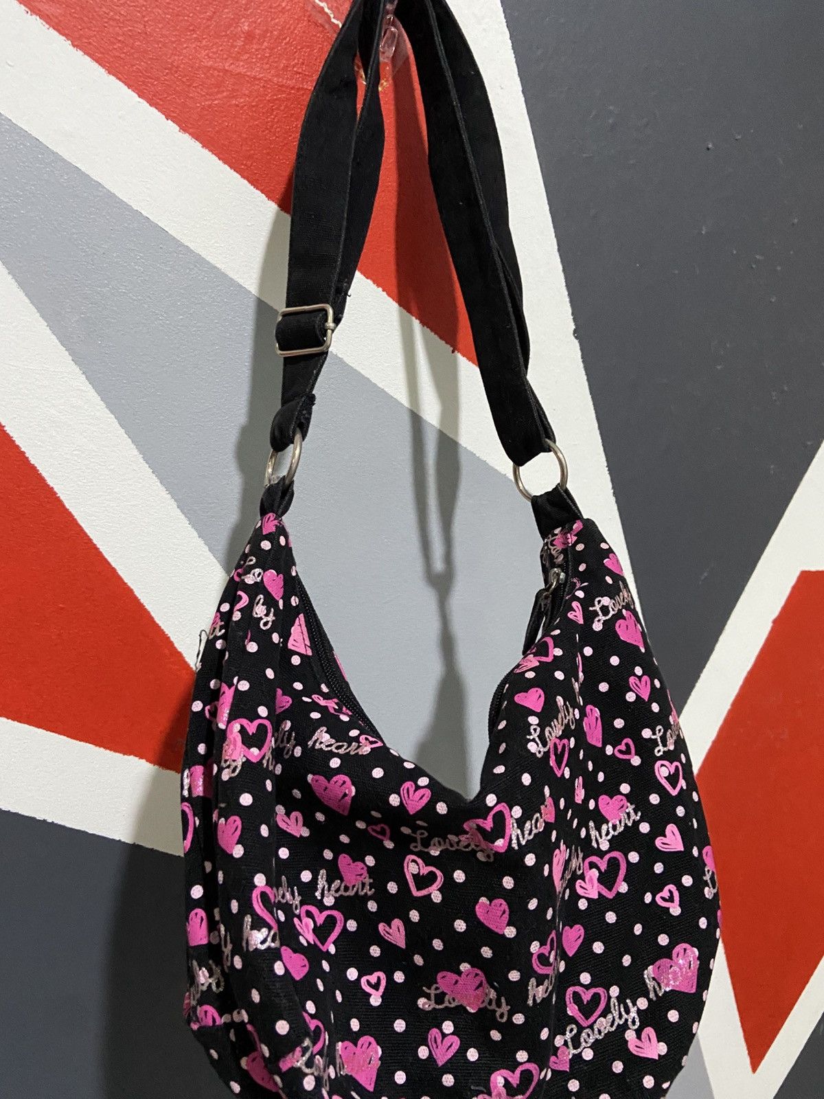 Japanese Brand Full Print Love Heart Bag Size ONE SIZE - 3 Thumbnail