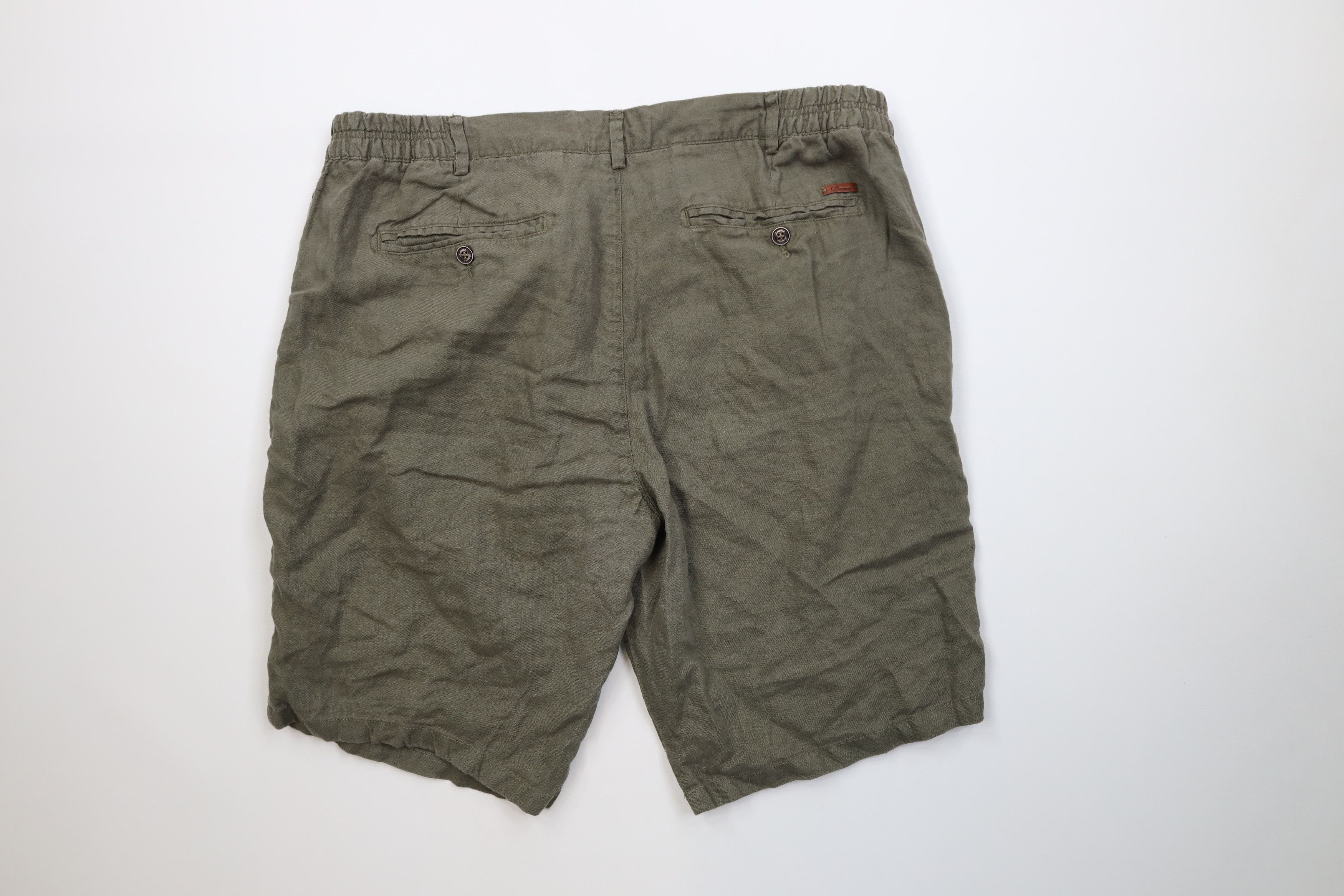 Vintage Vintage Y2K Streetwear Pure Linen Harem Beach Shorts Green Size US 40 / EU 56 - 9 Thumbnail
