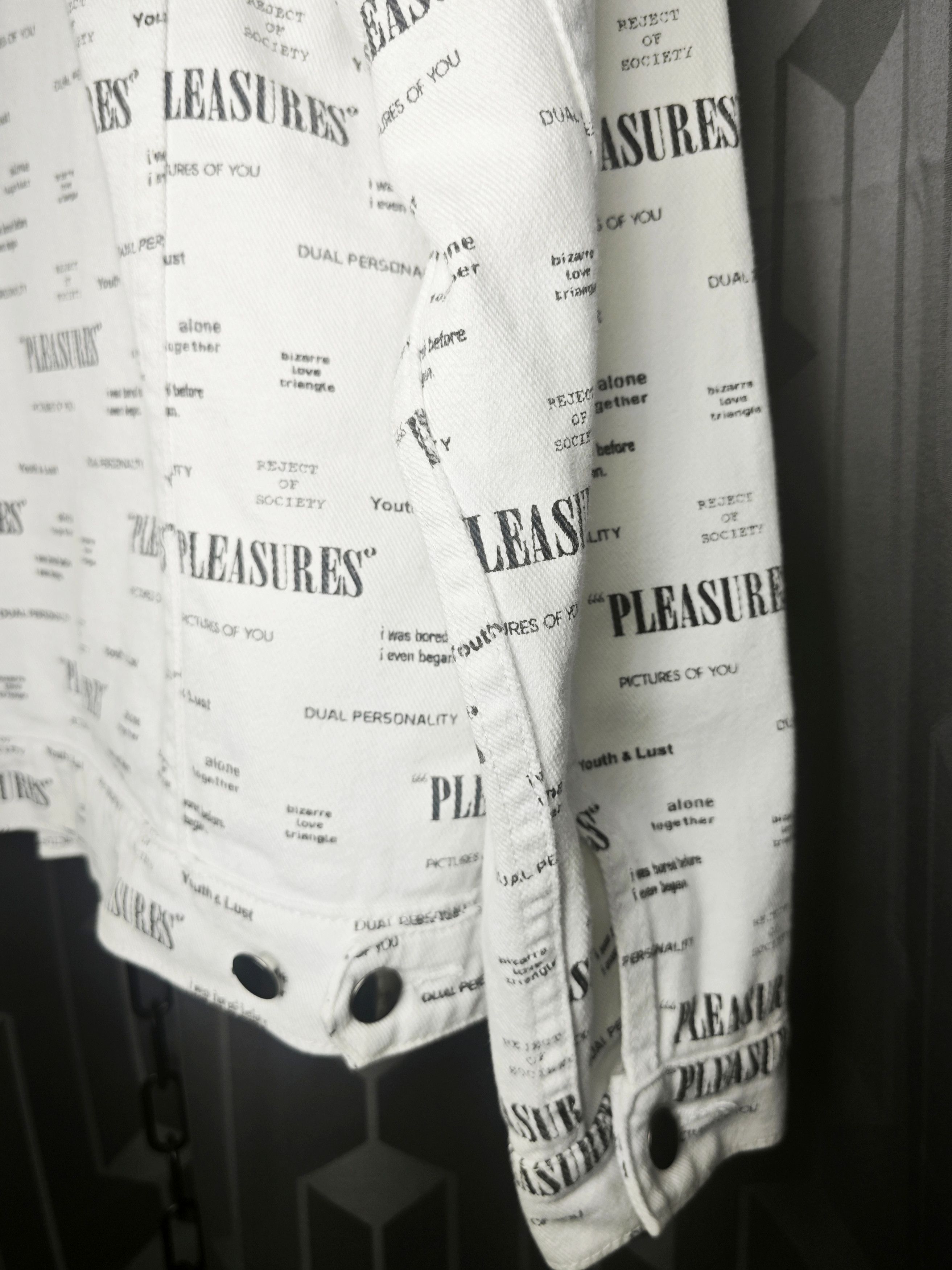 Pleasures Pleasures : Reject Trucker , White Denim Jacket Size US S / EU 44-46 / 1 - 5 Thumbnail