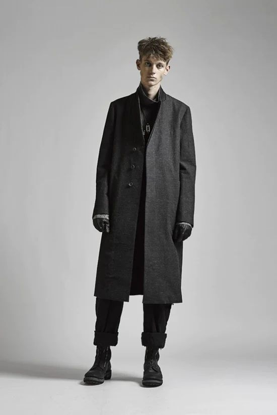 Pre-owned The Viridi-anne Alexandra Long Jacket Over Coat In Black