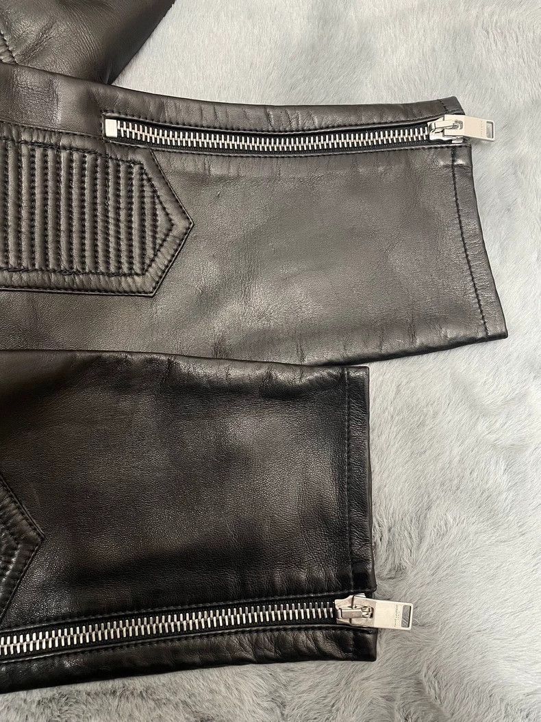 Saint Laurent Paris Saint Laurent Paris Lambskin zipper motorcycle leather pant Size US 32 / EU 48 - 5 Thumbnail