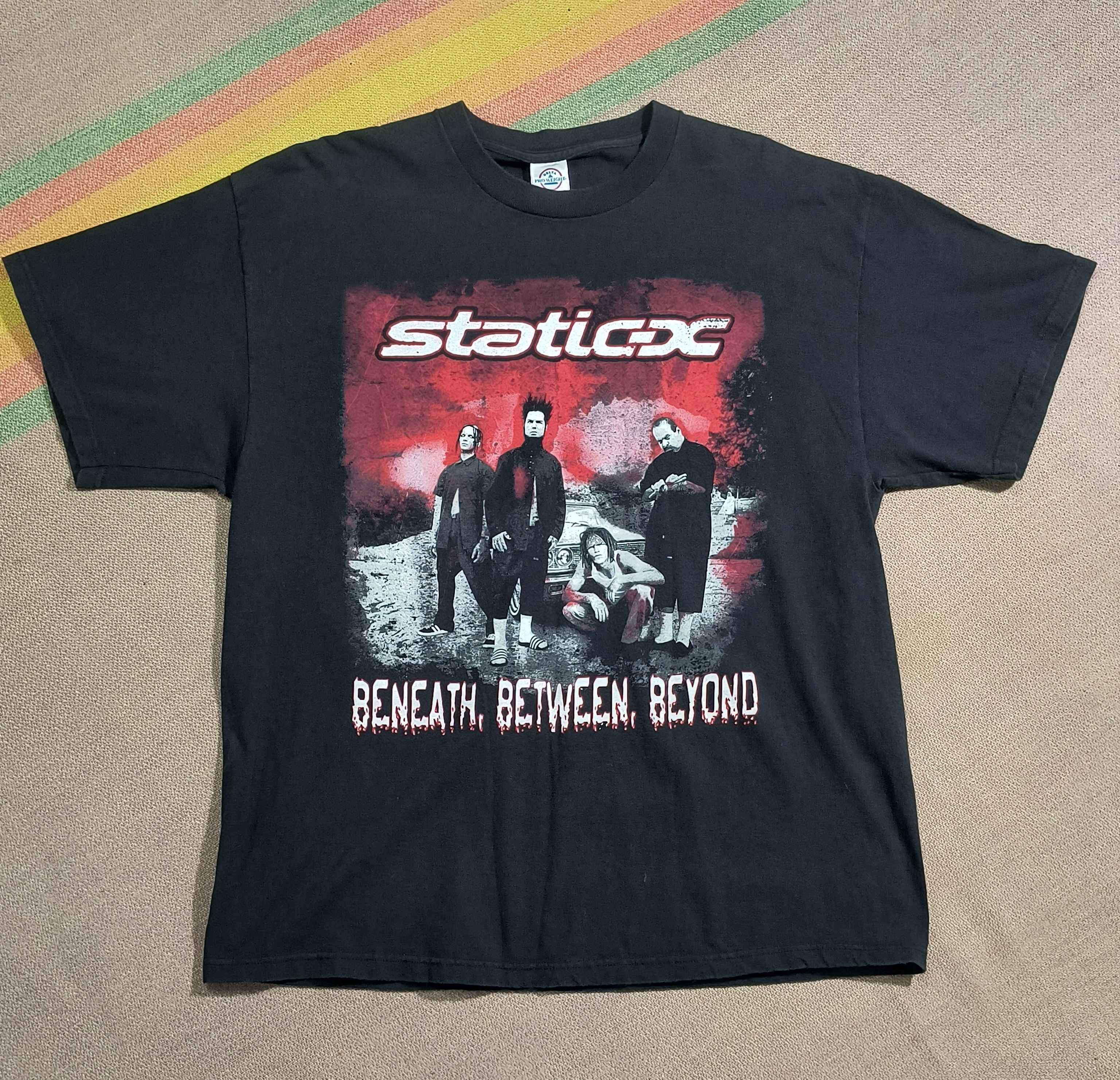 Band Tees Vintage Y2K Static-X Beneath, Between, Beyond tour 2004 Size US XL / EU 56 / 4 - 2 Thumbnail