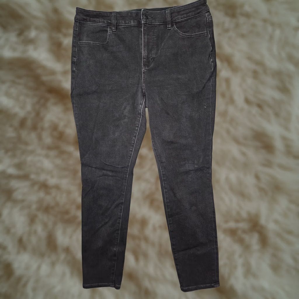 American Eagle Outfitters American Eagle Outfitters Jeans Womens 14 Black Rise Jegging Stretch Size 36" / US 14 / IT 50 - 1 Thumbnail