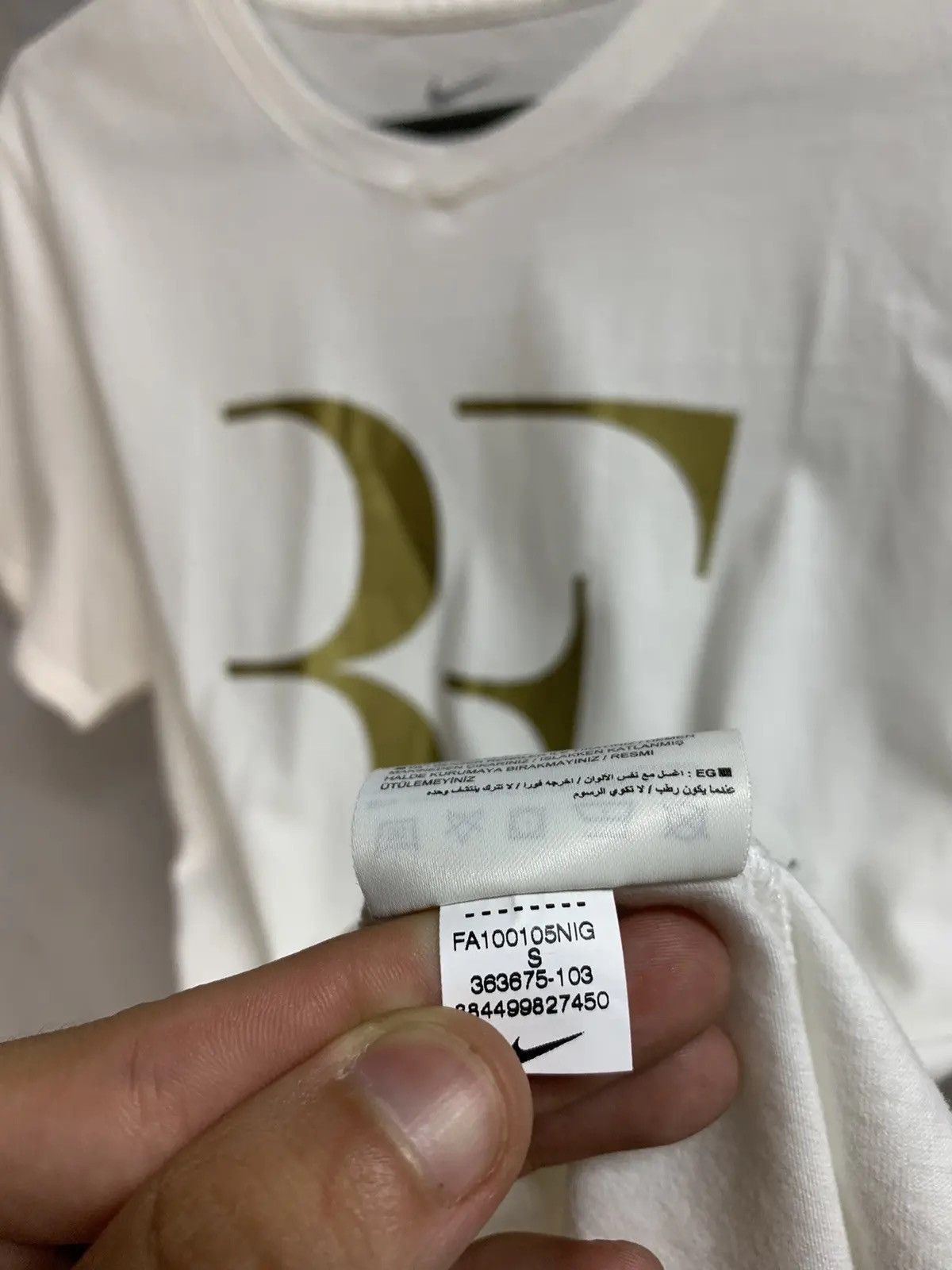 Nike × Vintage Nike Roger Federer RF tennis vintage tee t-shirt size M Y2K Size US S / EU 44-46 / 1 - 8 Thumbnail