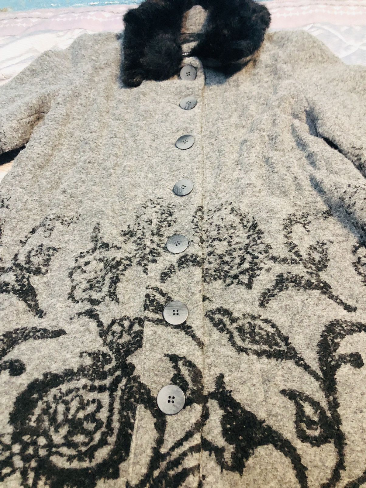 Japanese Brand furry Button Down Jacket (23) Size S / US 4 / IT 40 - 4 Thumbnail