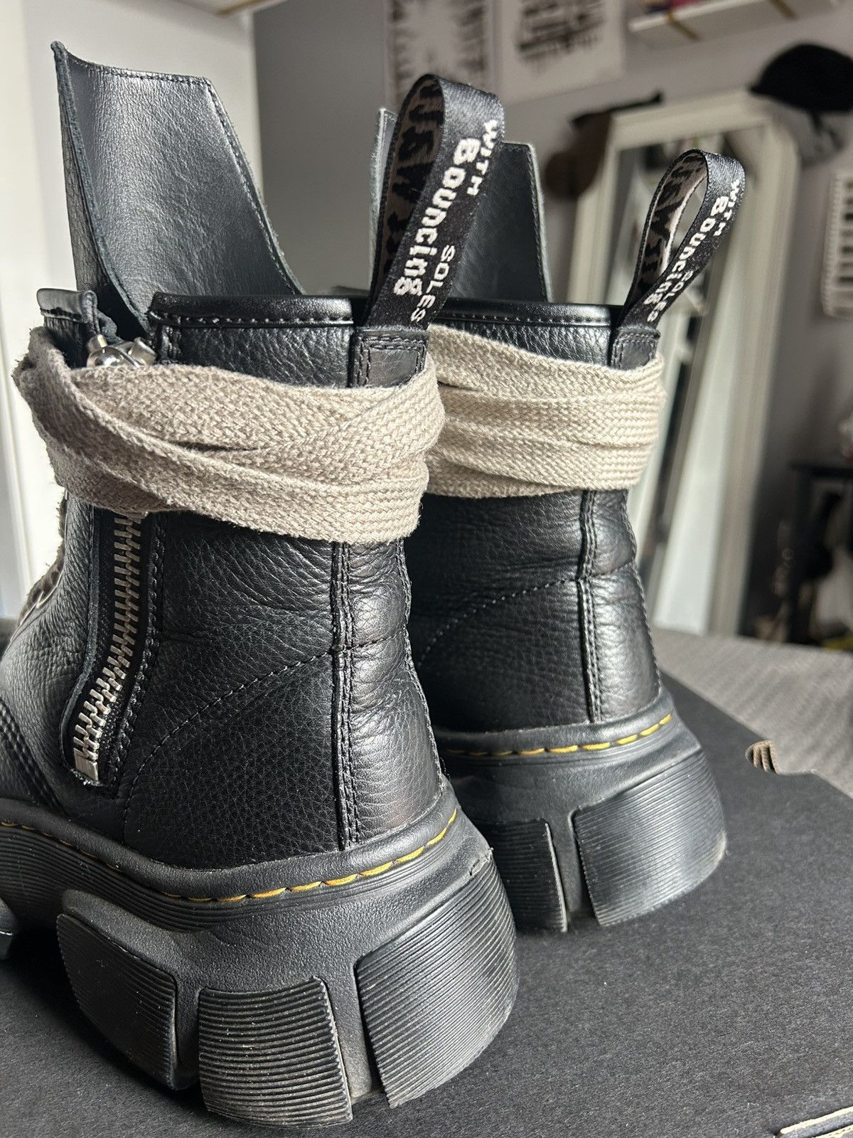 Dr. Martens × Rick Owens Rick Owens x Dr. Martens 1460 Jumbo Lace Boot Size US 7.5 / EU 40-41 - 5 Thumbnail