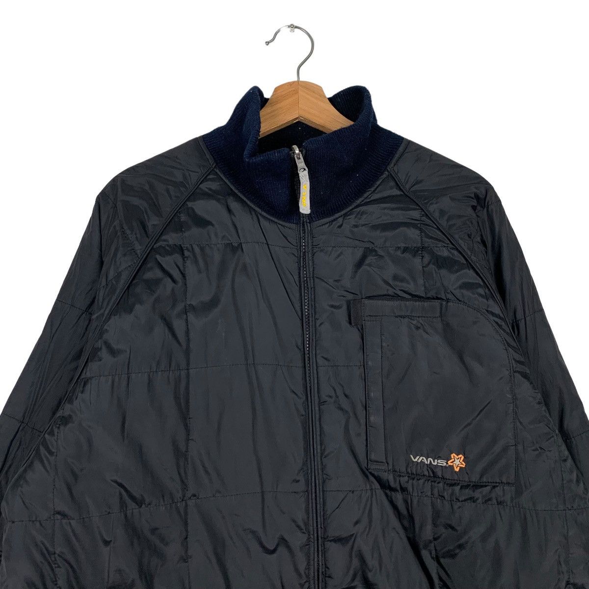 Vans VANS Embroidery Logo Turtle Neck Reversible Jacket #0180-C9 Size US L / EU 52-54 / 3 - 3 Thumbnail