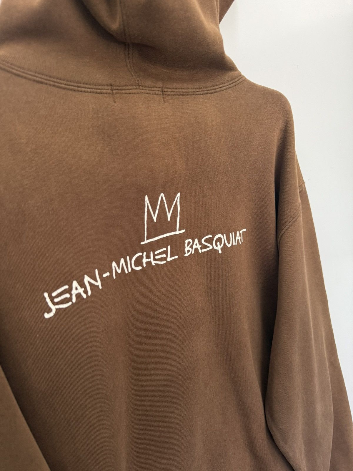 Jean-Michel Basquiat 🔥ART🔥 Y2K Jean Michel Basquiat Distressed Hoodie Backhit Size US L / EU 52-54 / 3 - 11 Thumbnail